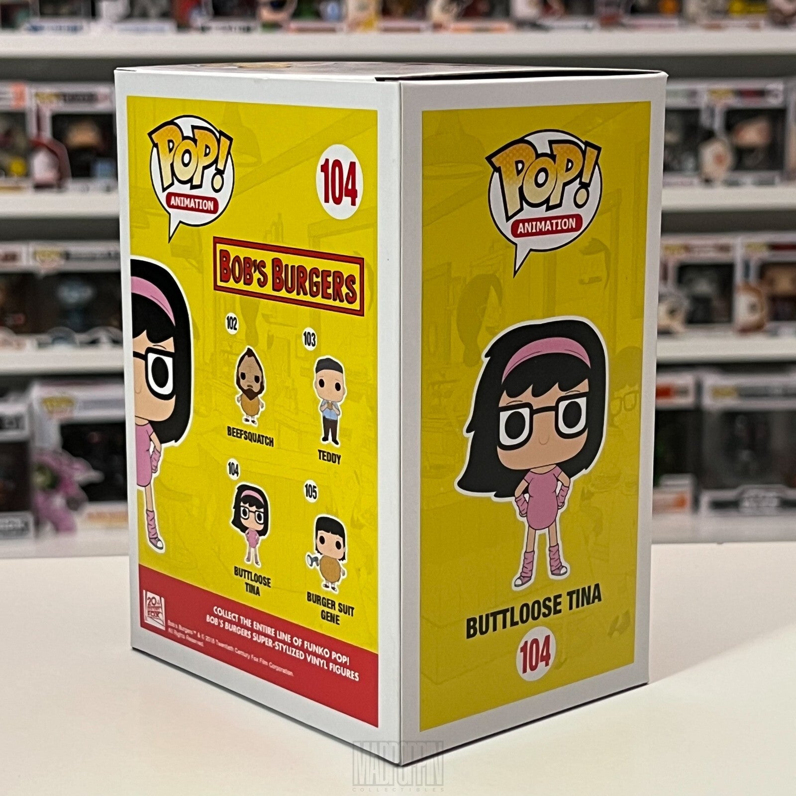 Funko Pop Animation Bob's Burger Buttloose Tina Belcher Vaulted 104
