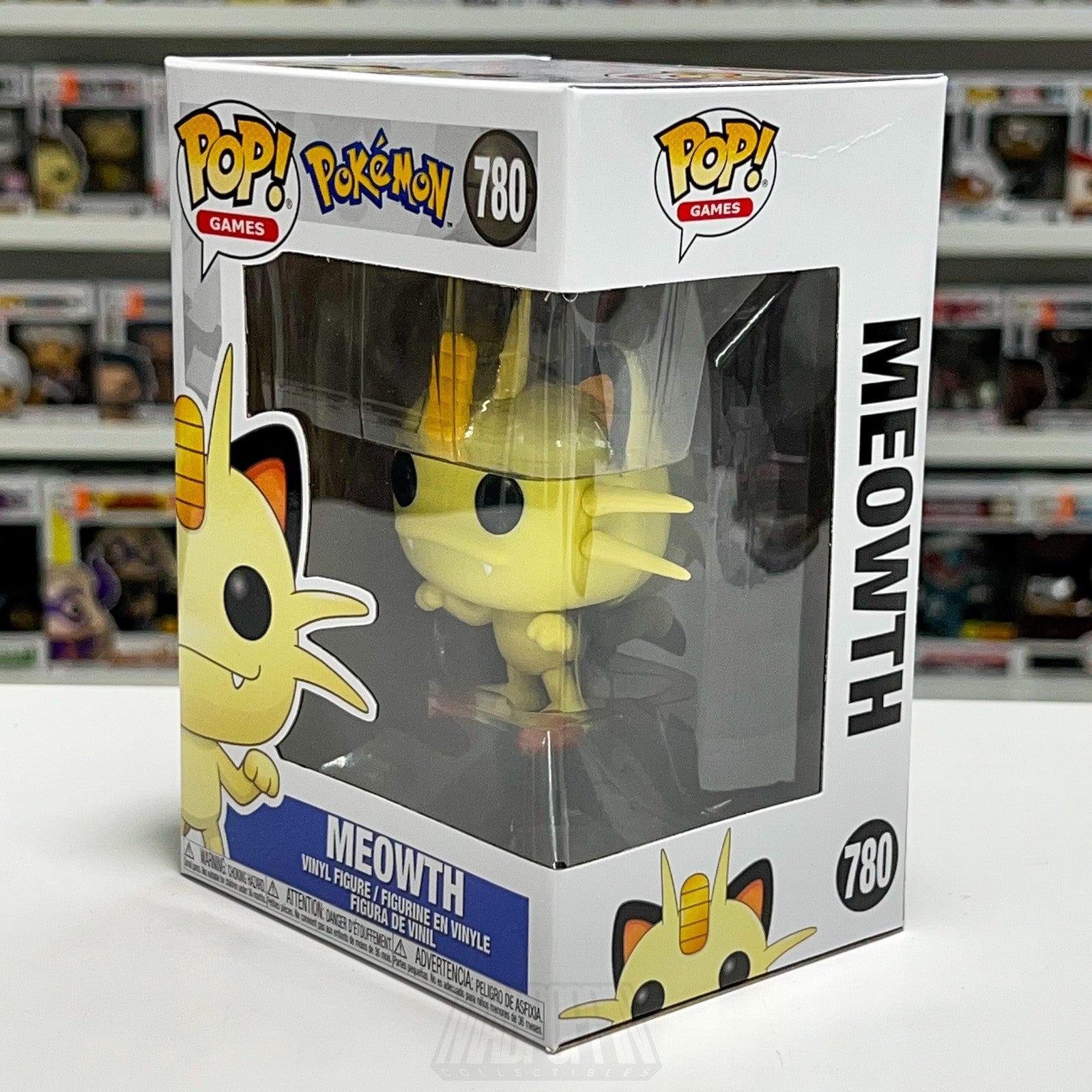 Funko Pop! Games Pokemon Meowth 780 Vinyl Figure New Box NIB 2021 Toy TCG Cards