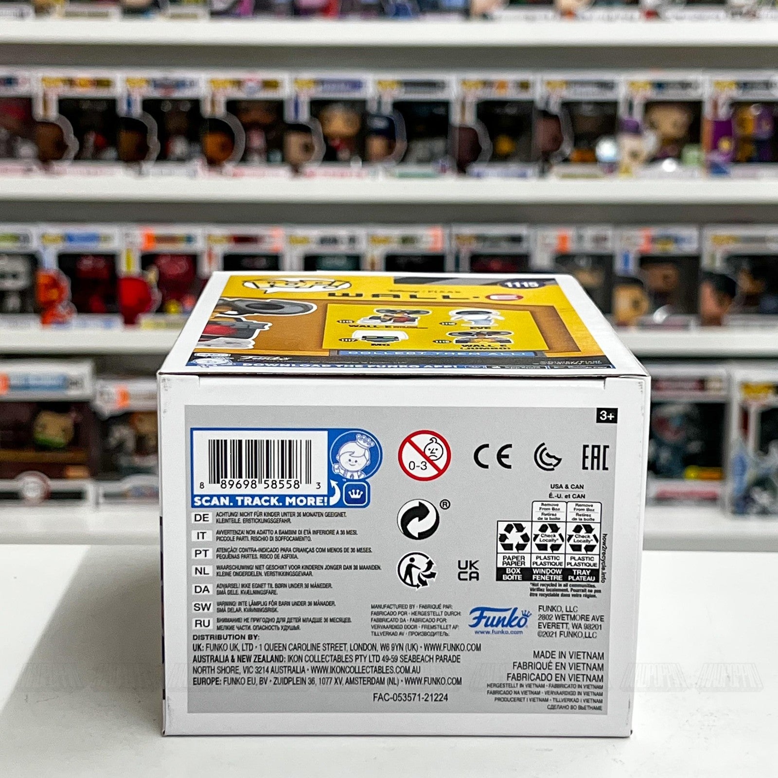 Funko Pop Disney Pixar WALL-E with Fire Extinguisher #1115 Vinyl Figure Toy