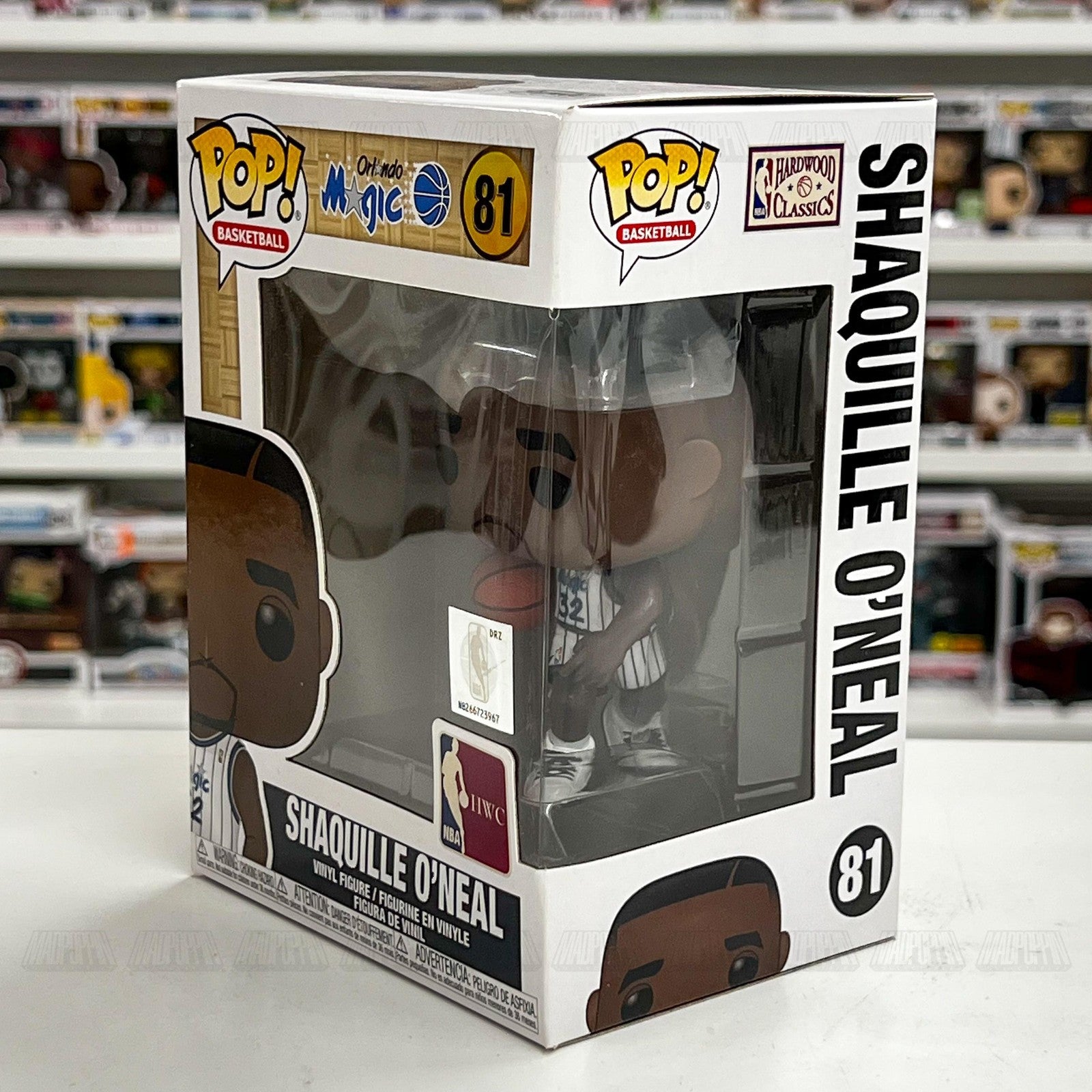 Funko Pop NBA Shaquille O'Neal 81 Orlando Magic Vinyl Figure Basketball New HWC