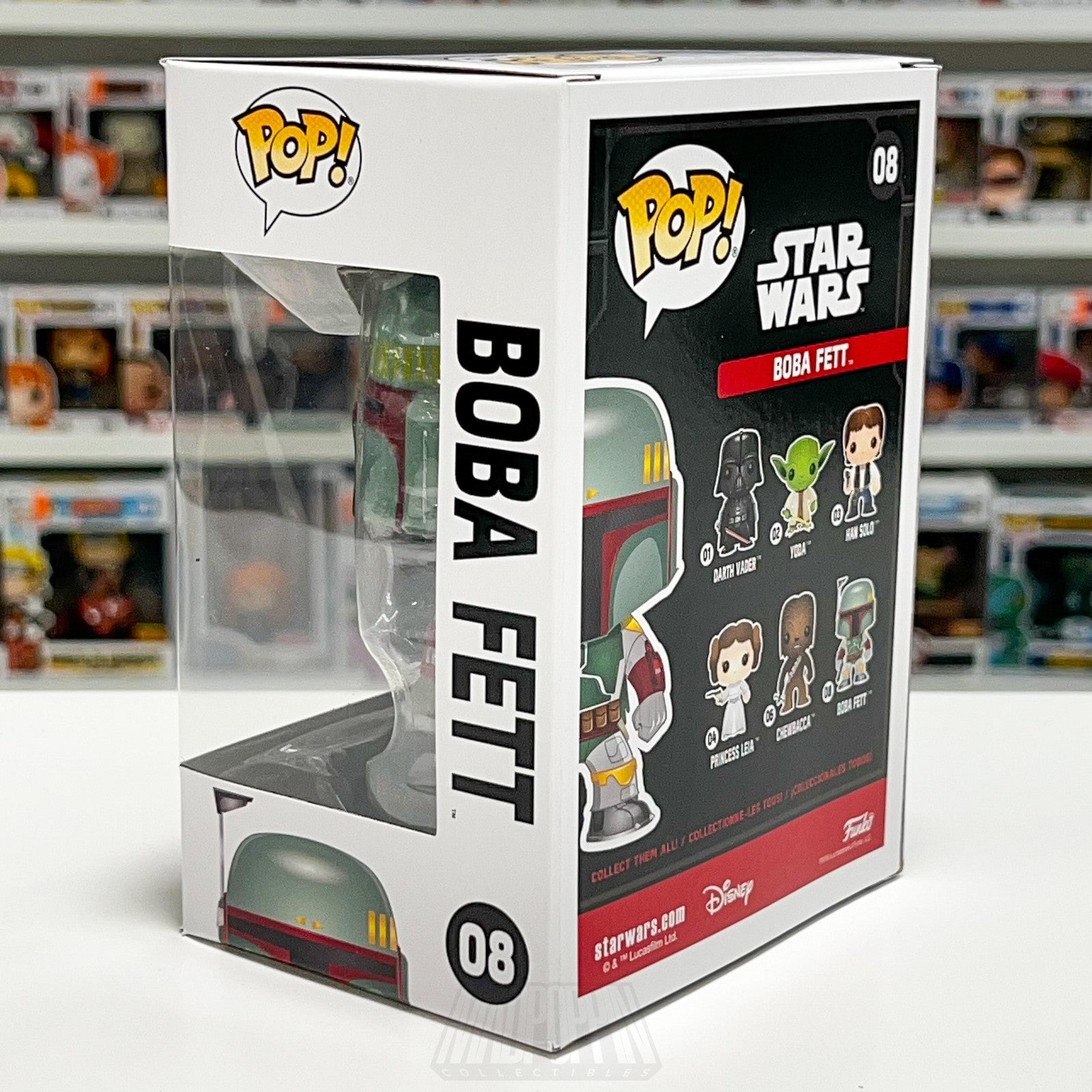 Funko Pop Star Wars Boba Fett 08 Bobble-Head Vinyl Figure 2020 Disney Bounty NIB