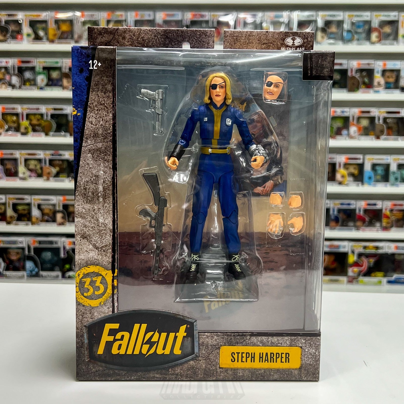McFarlane Toys Fallout Steph Harper 7 Inch Action Figure Video Game Bethseda