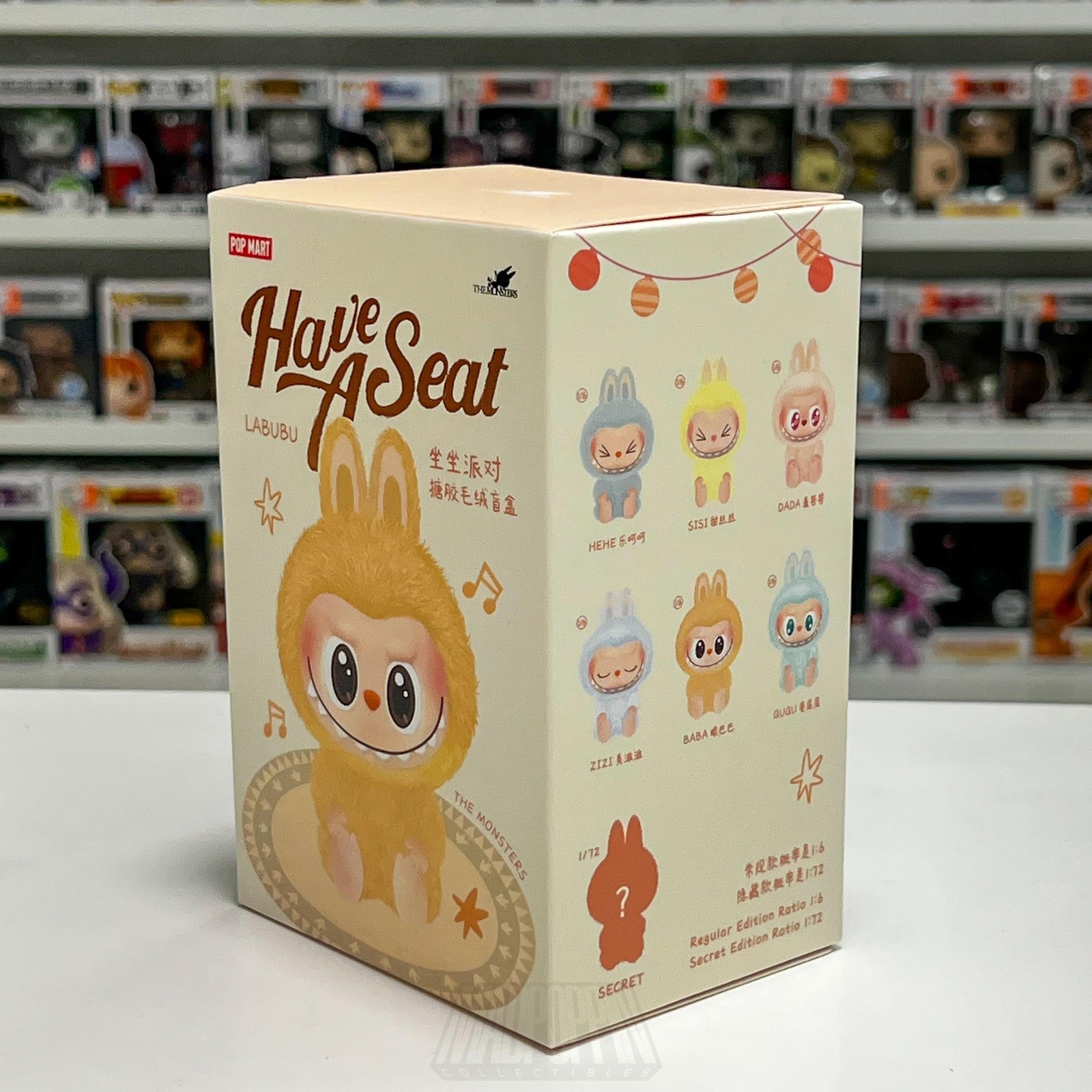 POP MART Labubu Have A Seat The Monsters Mystery Blind Box Figure 2024 Sealed V2