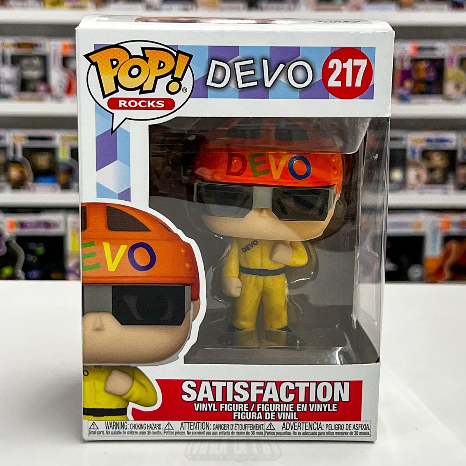 Funko Pop! Rocks Devo Satisfaction #217 Vinyl Figure 2021 New Wave Band Toy0