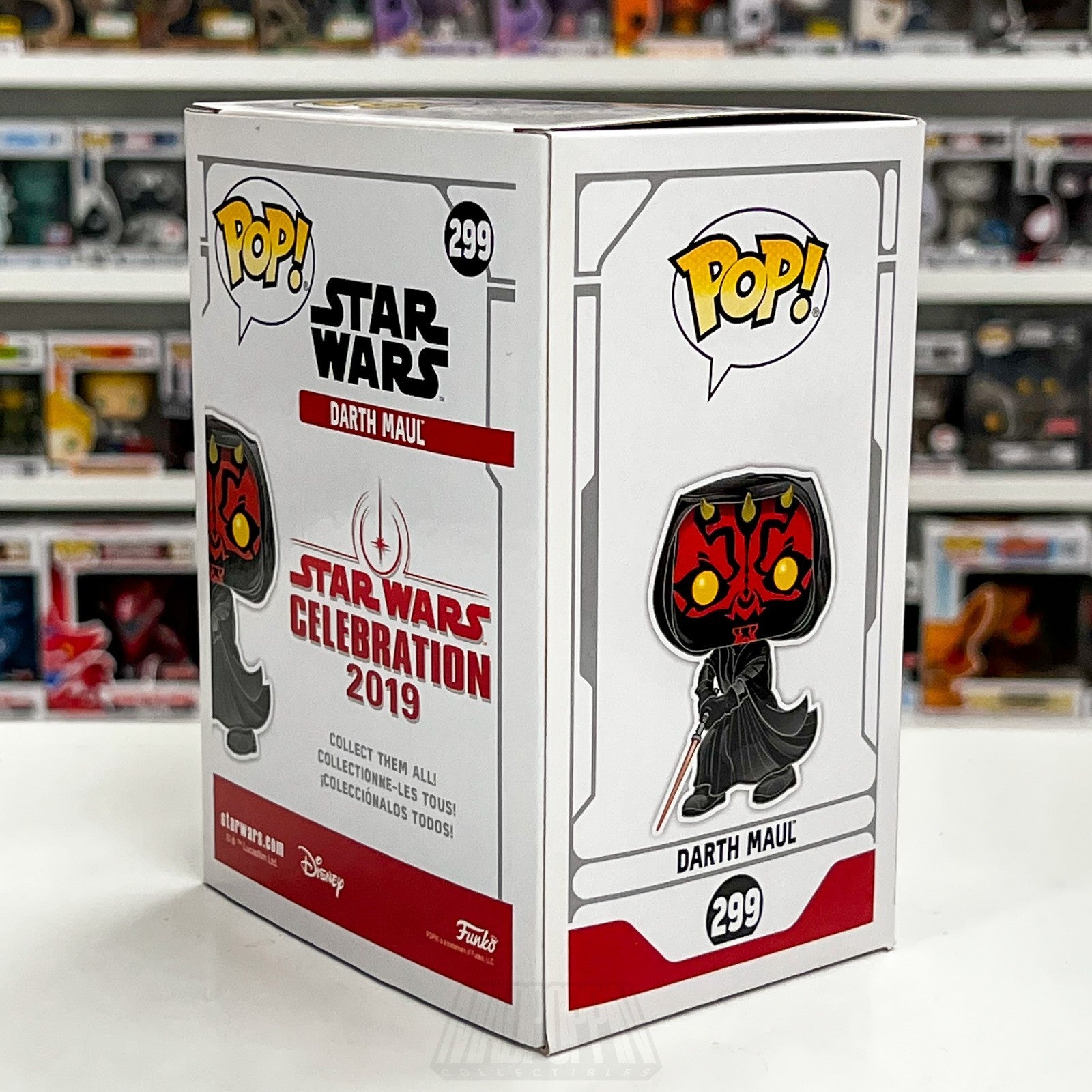 Funko Pop Star Wars Celebration Darth Maul 299 Galactic Sith Lord Vinyl Figure4