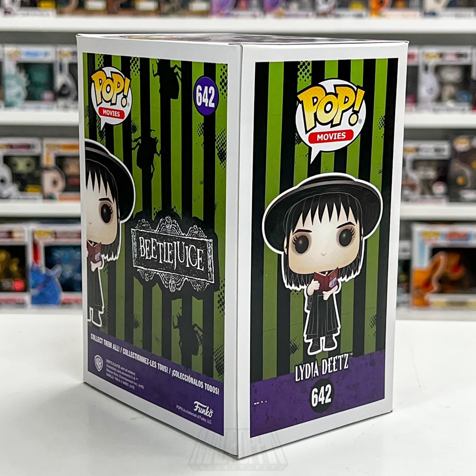 Funko Pop Movies Beetlejuice Lydia Deetz w/Book BoxLunch 642 Goth Girl Figure4