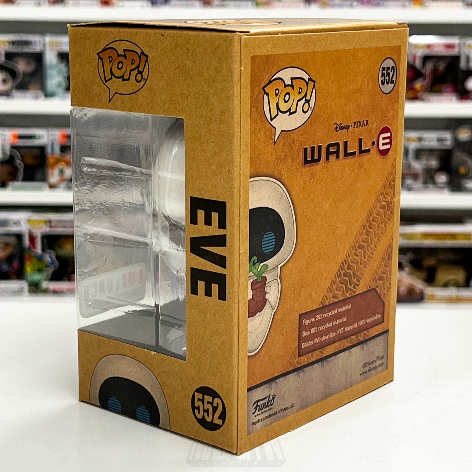 Funko Pop Disney Pixar WALL-E Eve Earth Day BoxLunch 552 Robots Toy Vinyl Figure2