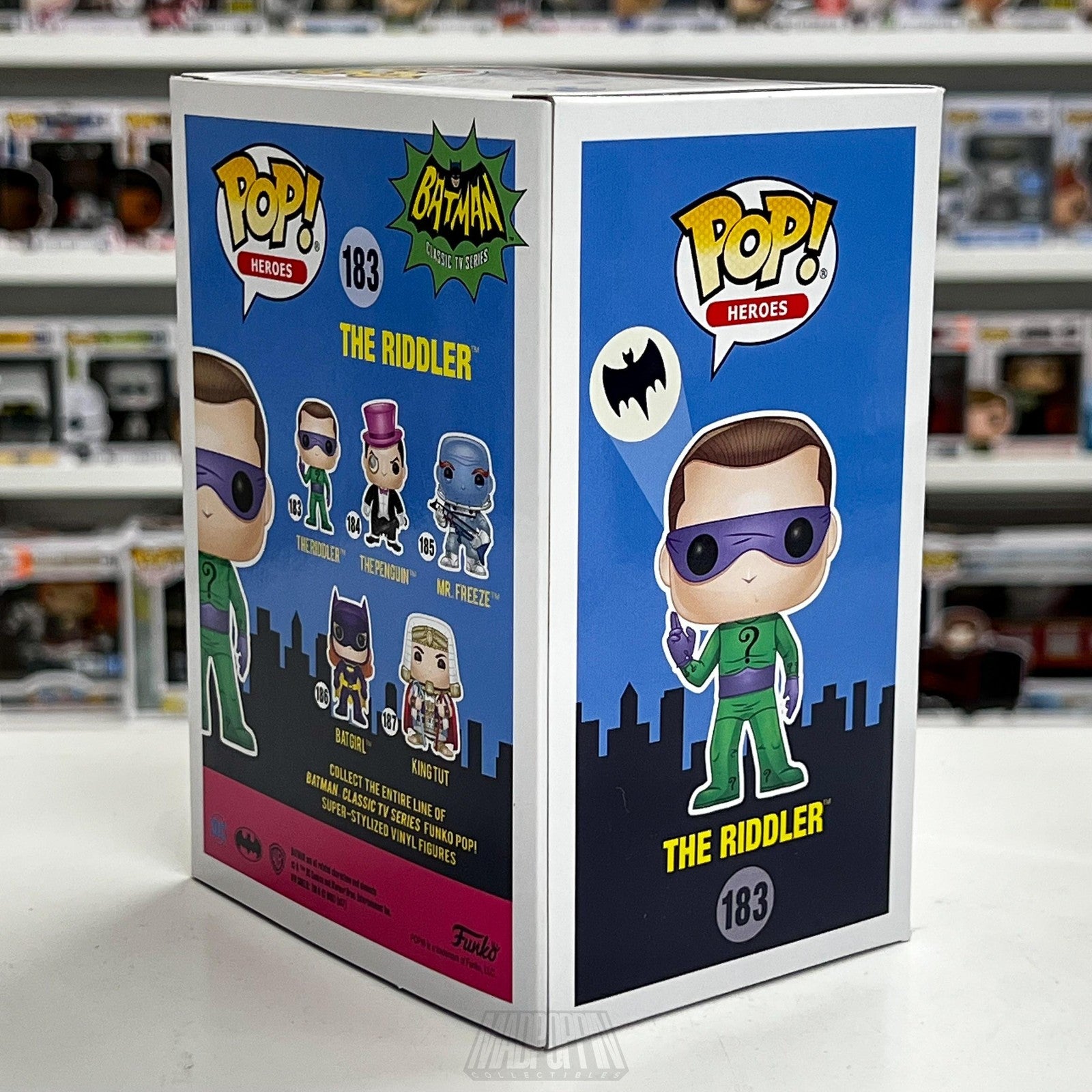 Funko Pop Heroes The Riddler 183 Batman Classic TV Series Vinyl Figure New Boxed