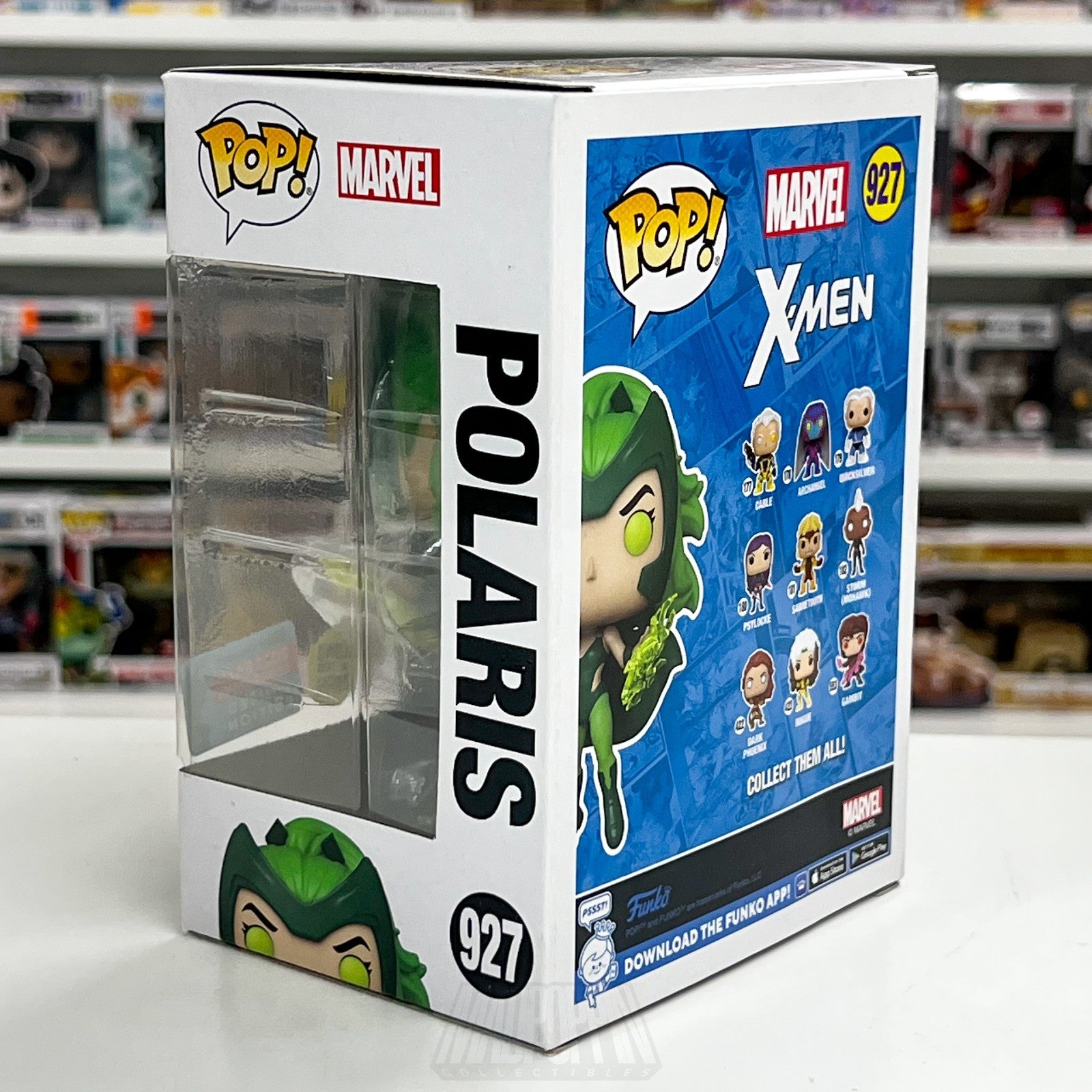 Funko Pop Marvel X-Men Polaris Glow NYCC 927 Mutant Lorna Dane Toy Vinyl Figure3