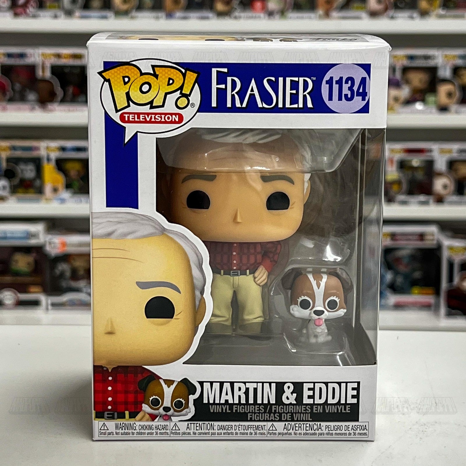 Funko Pop Frasier Martin & Eddie #1134 Television Vinyl Figure New Collectible