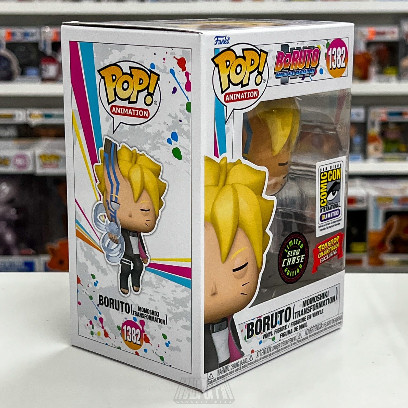 Funko Pop Anime Boruto Momoshiki Transformation Glow Chase SDCC Toy Stop 1382
