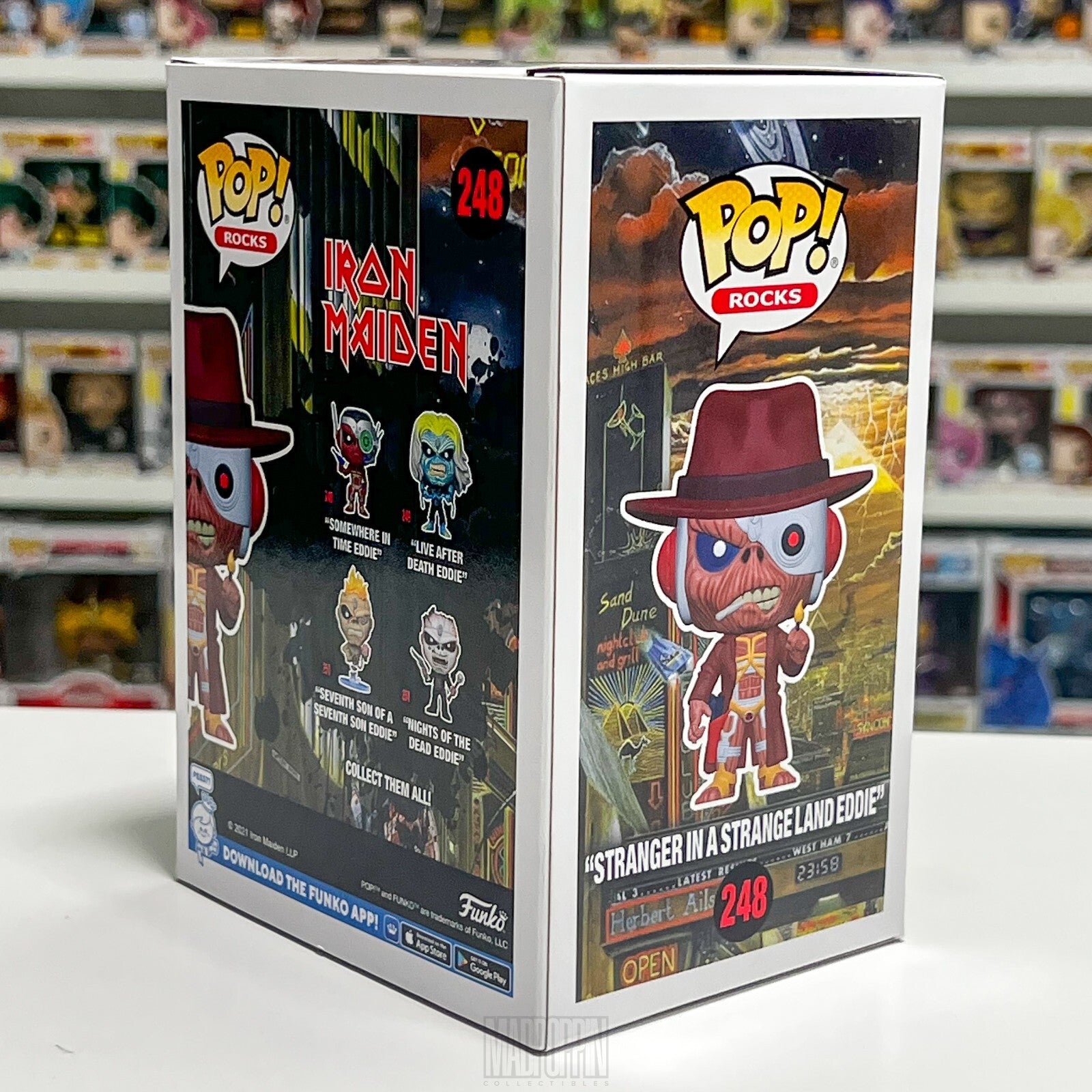 Funko Pop Rocks Iron Maiden Stranger Strange Land Eddie Chase Heavy Metal 248