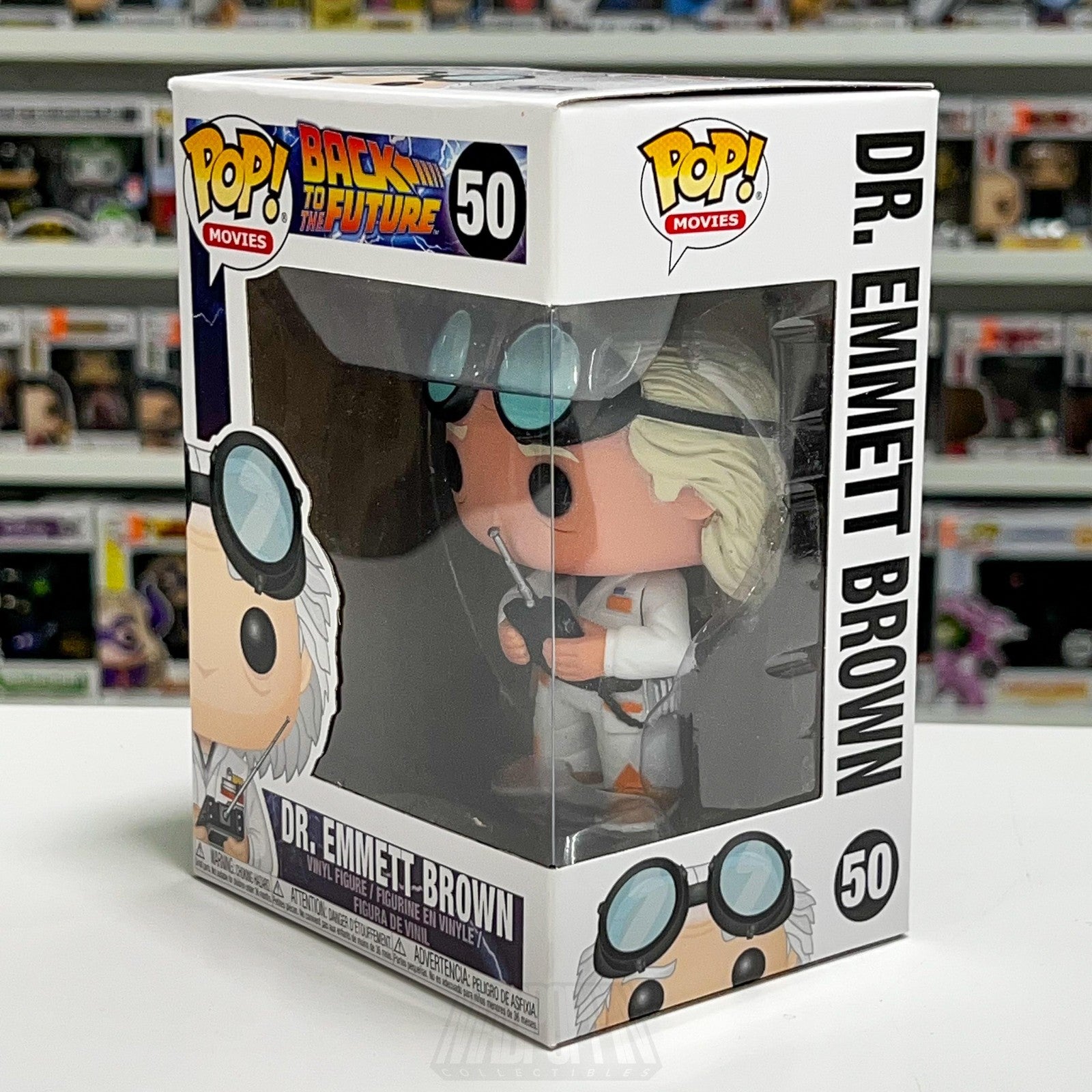 Funko Pop Movies Back to the Future Dr. Emmett Brown #50 Vinyl Figure BTTF Toy