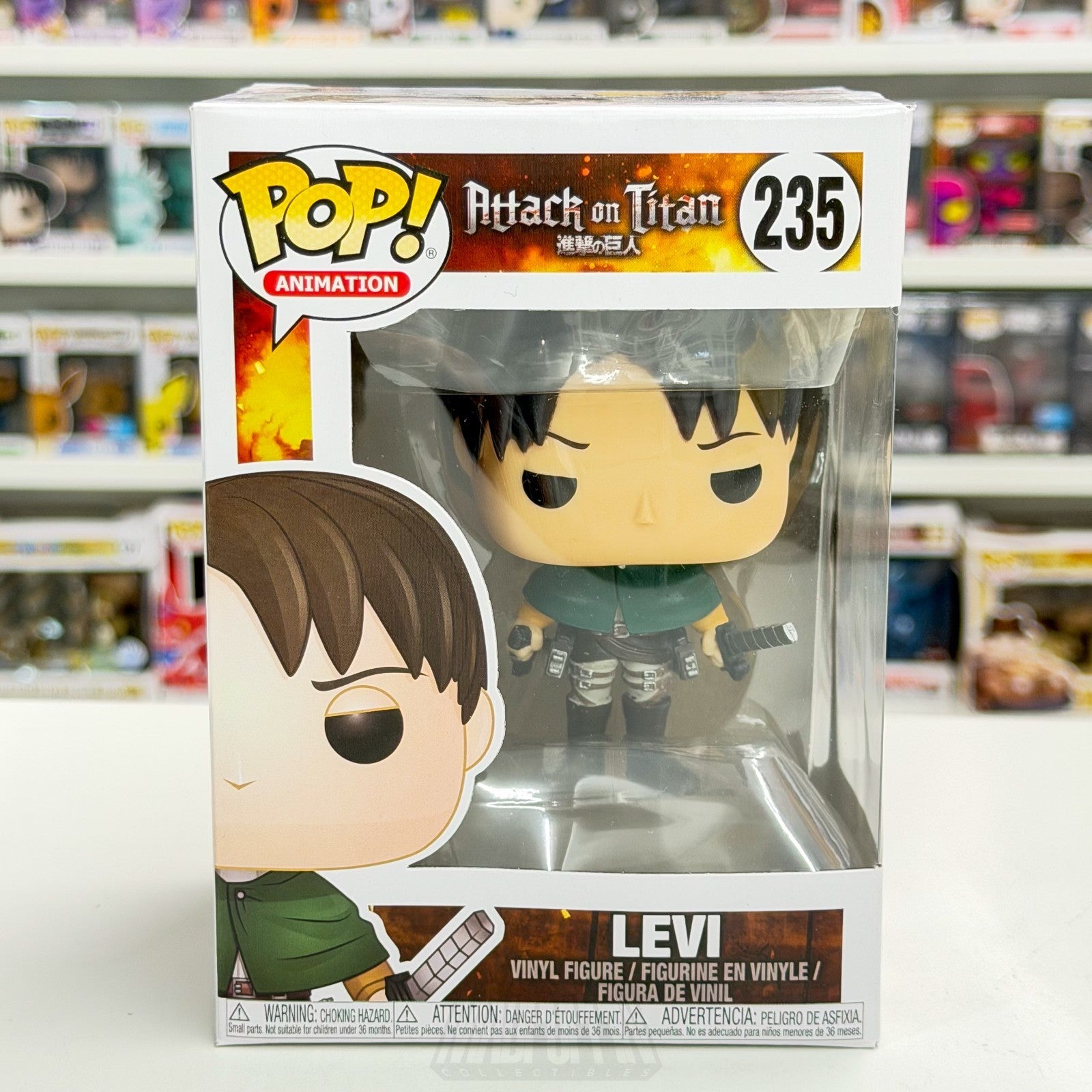 Funko Pop Anime Attack on Titan Levi Ackerman 235 Japanese Manga Vinyl Figure0