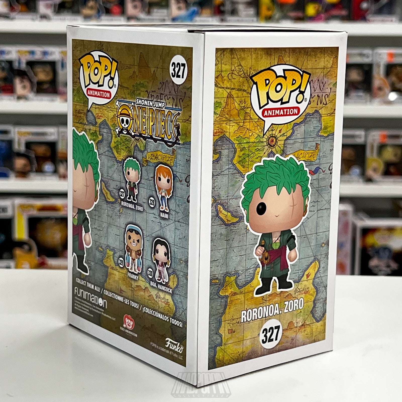 Funko Pop Animation One Piece Roronoa Zoro Vinyl Figure #327 New Collectible Box