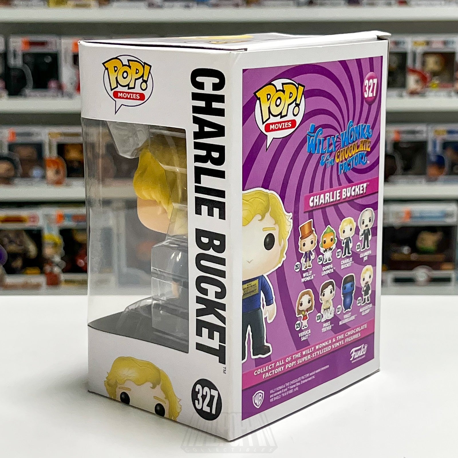 Funko Pop Movies Willy Wonka Chocolate Factory Charlie Bucket Golden Ticket 327