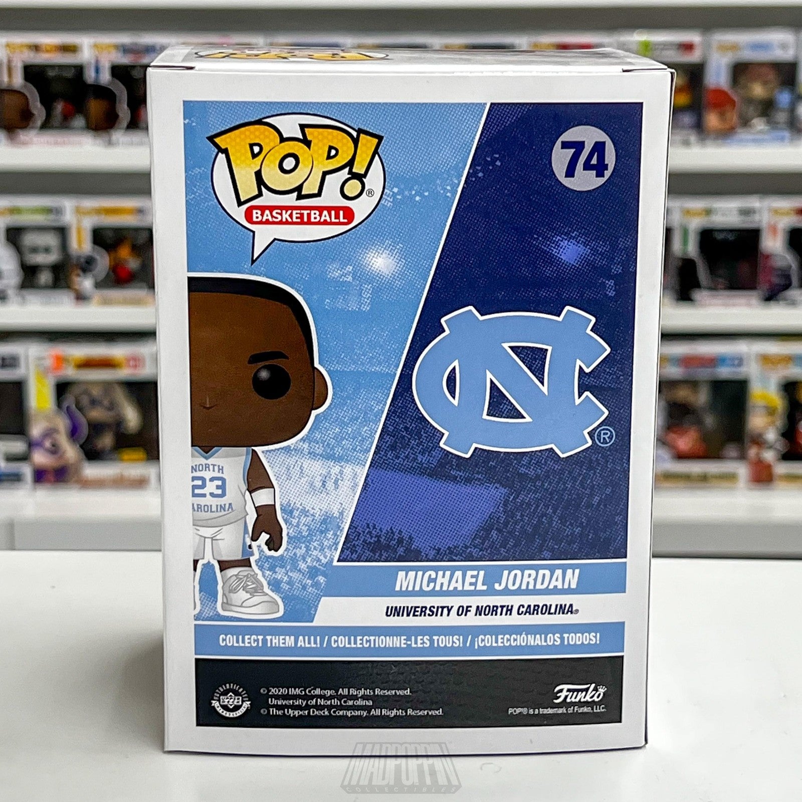 Funko Pop North Carolina Basketball Figure Michael Jordan NCAA Basketball 74 UNC