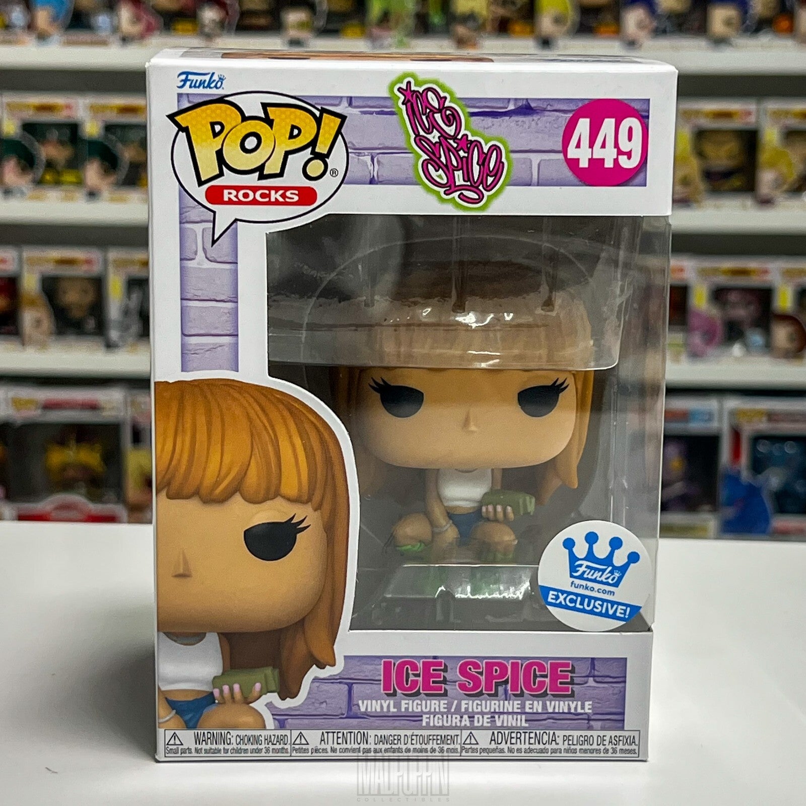 Funko Pop Rocks Ice Spice Y2K Rapper Hip Hop Music Funko.com Exclusive 449