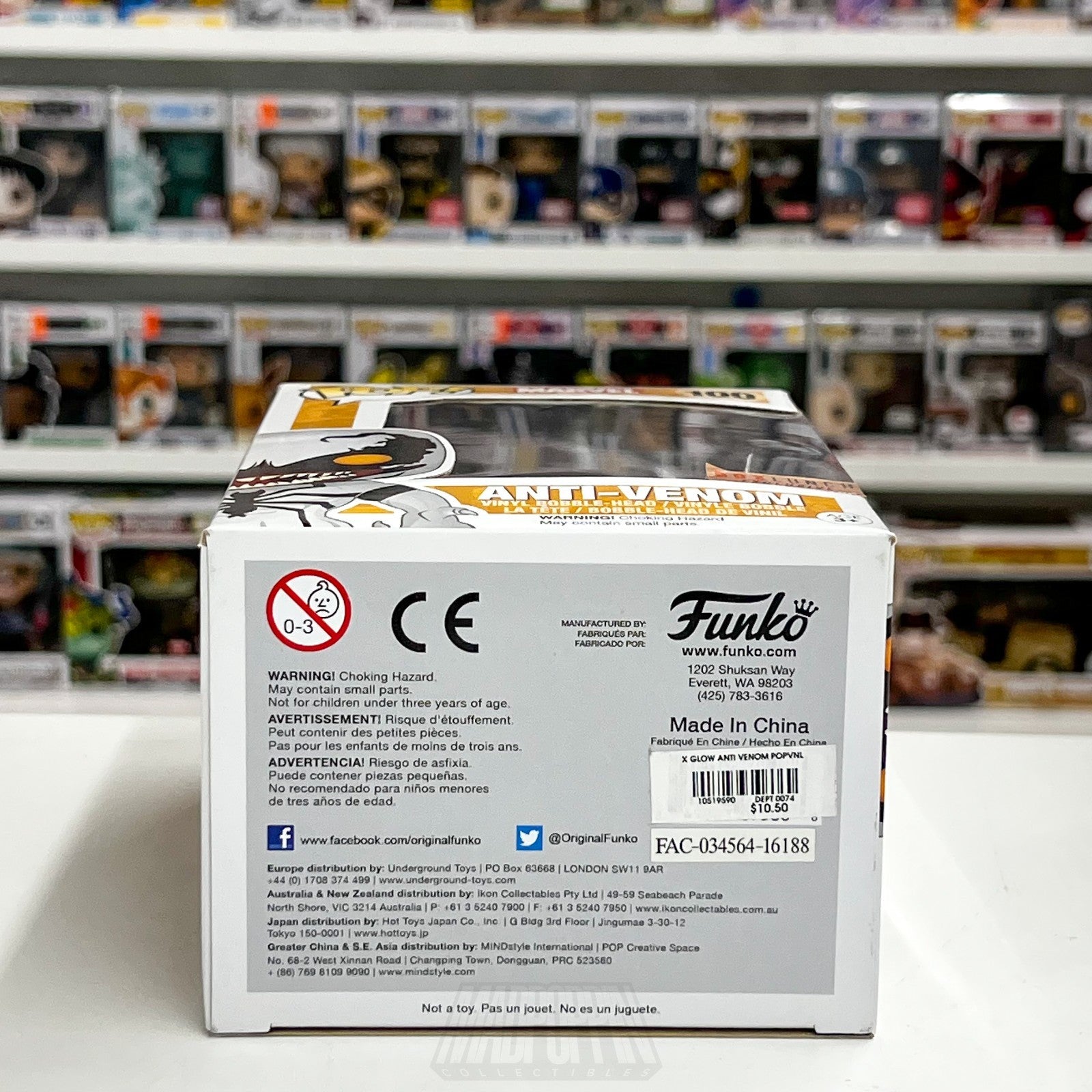 Funko Pop Marvel Anti-Venom Glow BoxLunch 100 Symbiote Spider-Man Vinyl Figure8