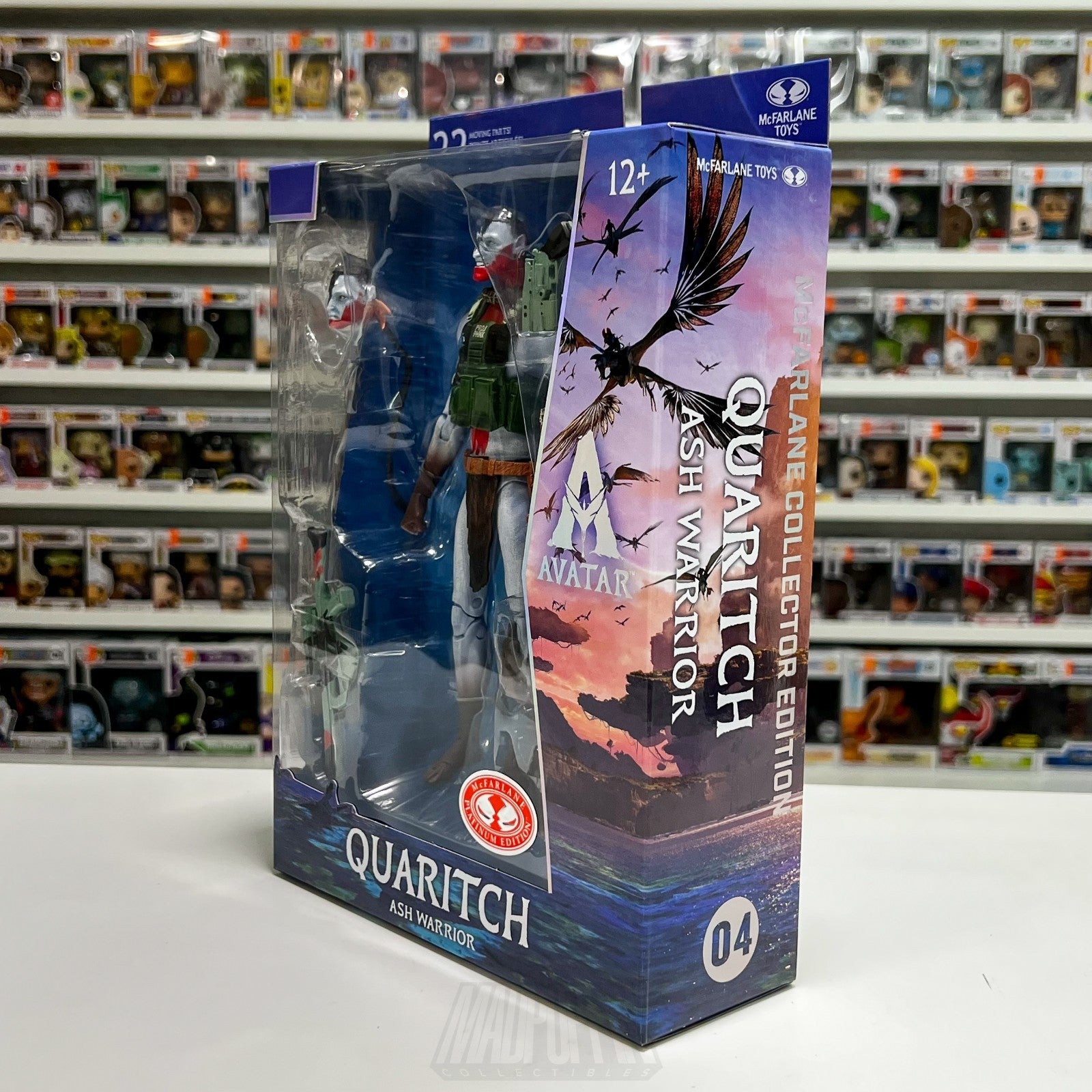 McFarlane Toys Gold Label Avatar Quaritch Ash Warrior RED PLATINUM 7 Inch Figure