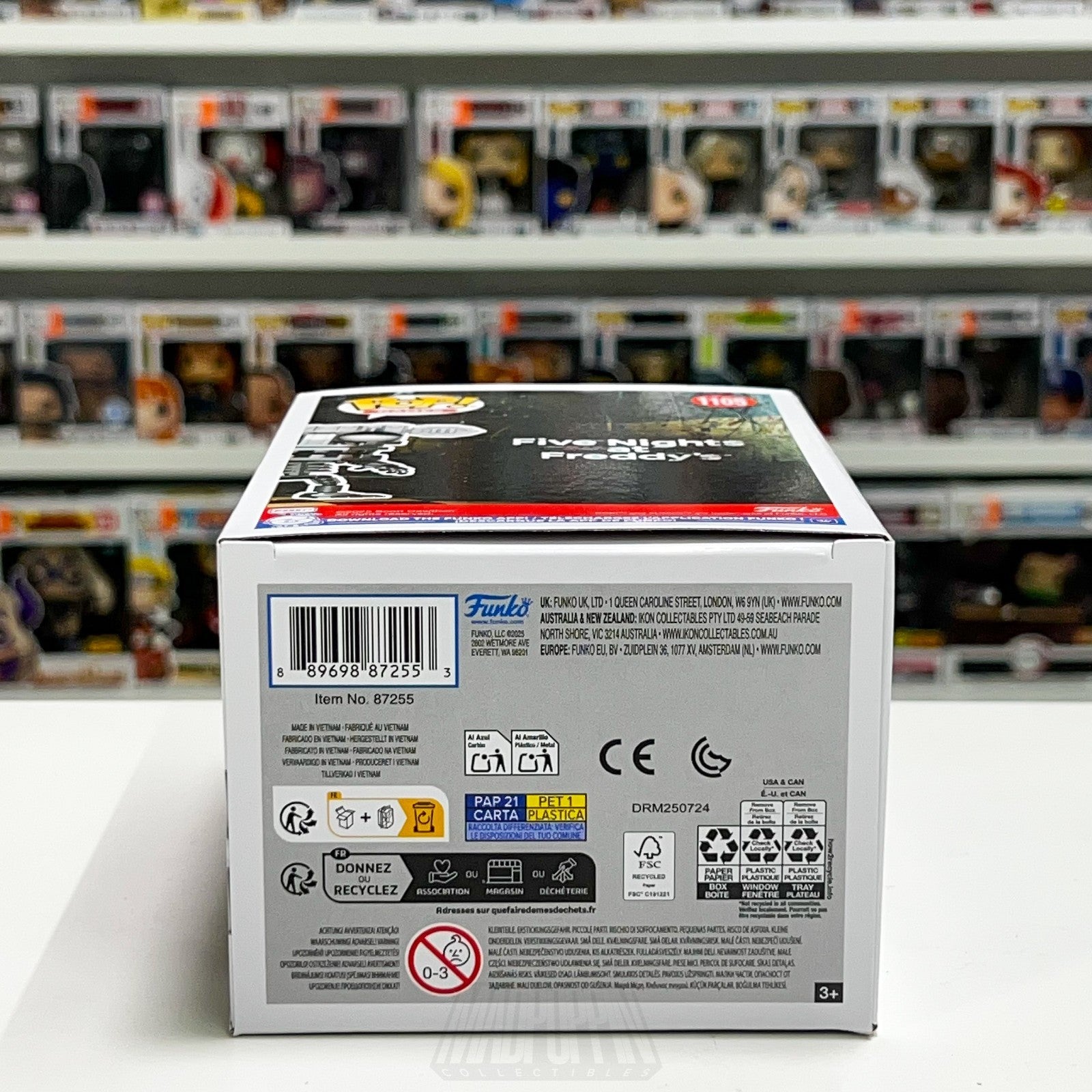 Funko Pop FNAF Five Nights Freddy's Endo-02 1105 NYCC Con Sticker Game Horror