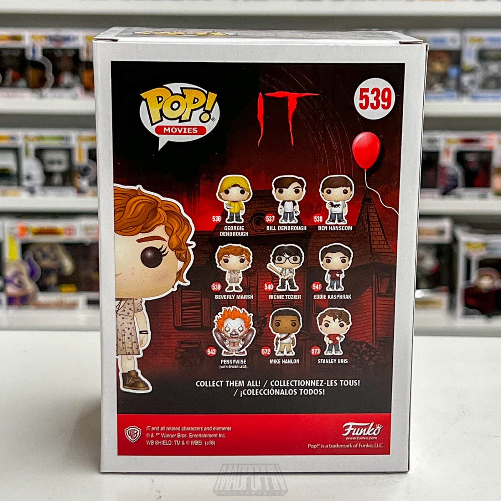 Funko Pop Movies IT Beverly Marsh Vinyl Figure #539 Horror Collectible New NIB