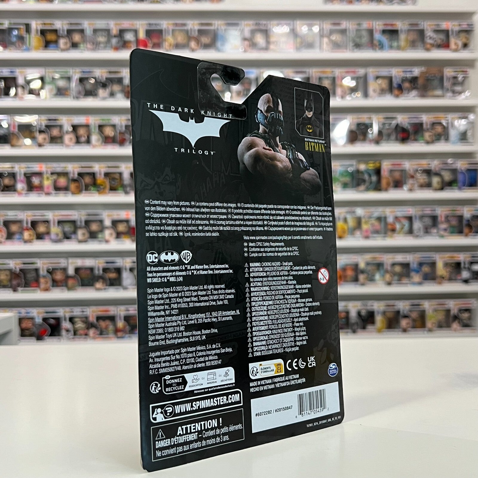 Batman 85 Years The Dark Knight Trilogy Bane 4in Action Figure Spin Master 2024