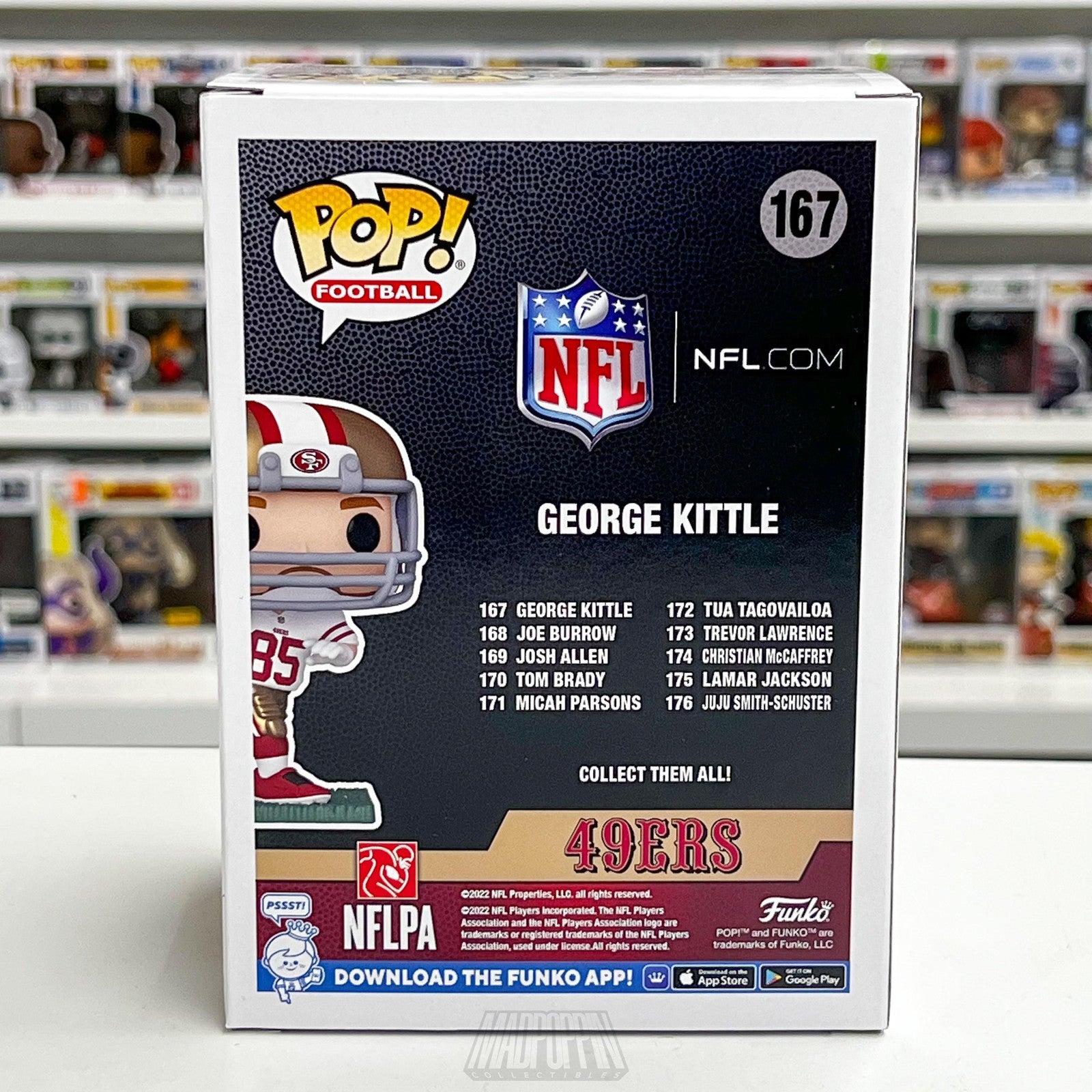 Funko Pop San Francisco 49ers George Kittle NFL Football 167 Collectible Figure