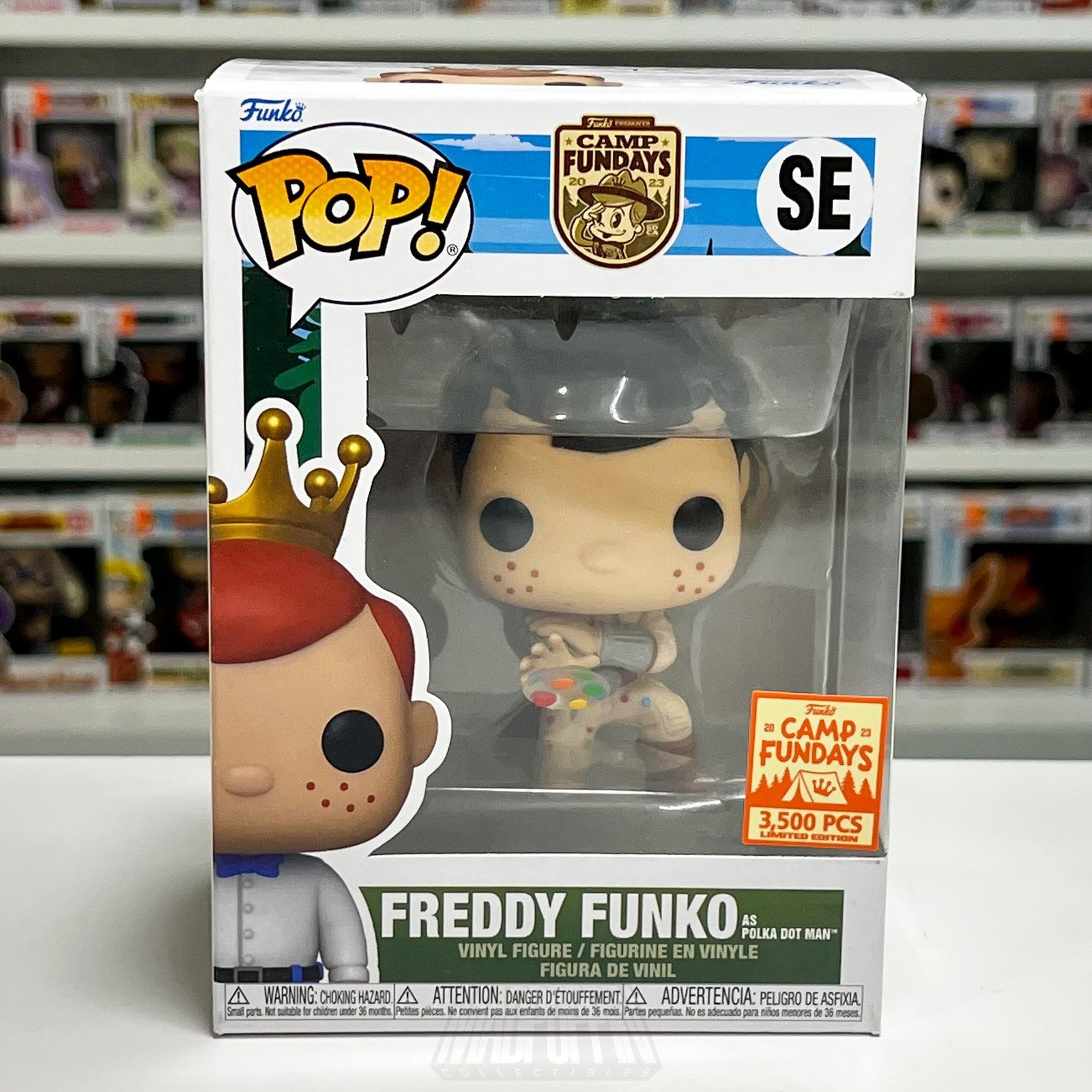 Funko Pop Freddy Funko as Polka-Dot Man SE Camp Fundays 2023 3500 Vinyl Figure
