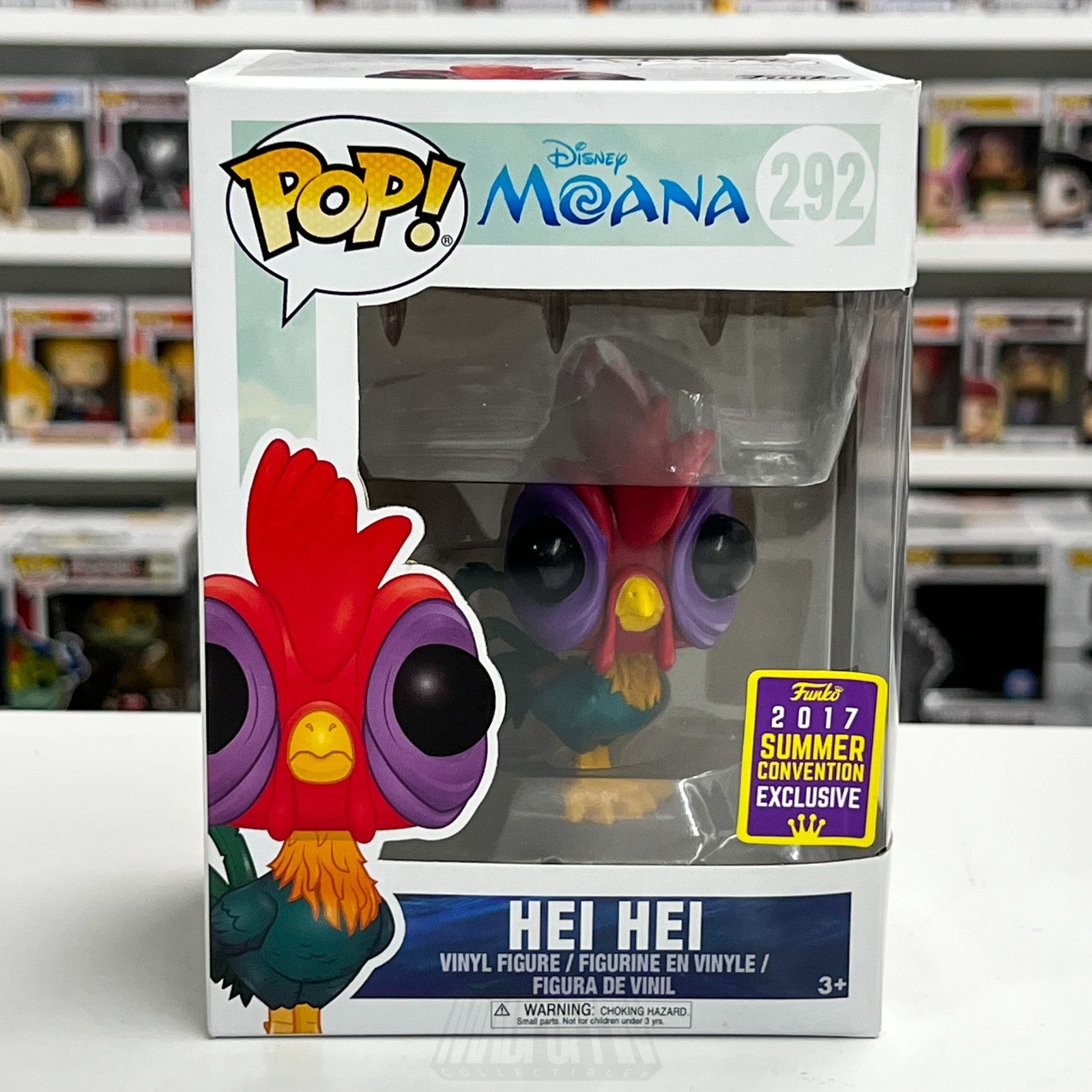 Funko Pop Disney Moana Hei Hei SDCC Summer Con 292 Rooster Toy Vinyl Figure0