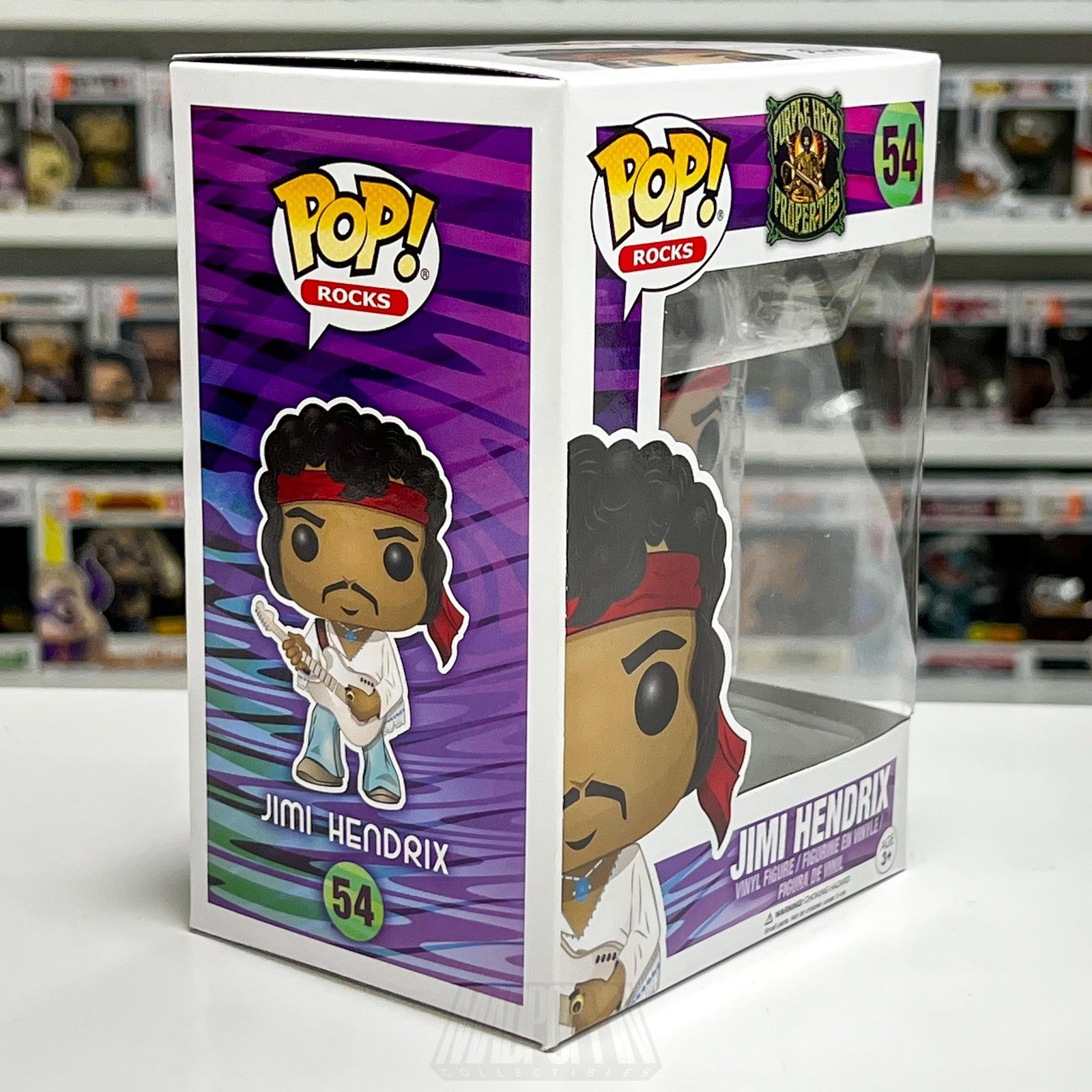Funko Pop! Rocks Jimi Hendrix 54 Woodstock Vinyl Figure Collectible Toy Music