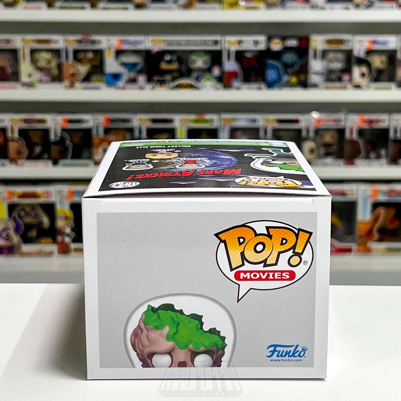 Funko Pop Mars Attacks Martian Soldier 1877 Glow Chase Specialty Exclusive Movie