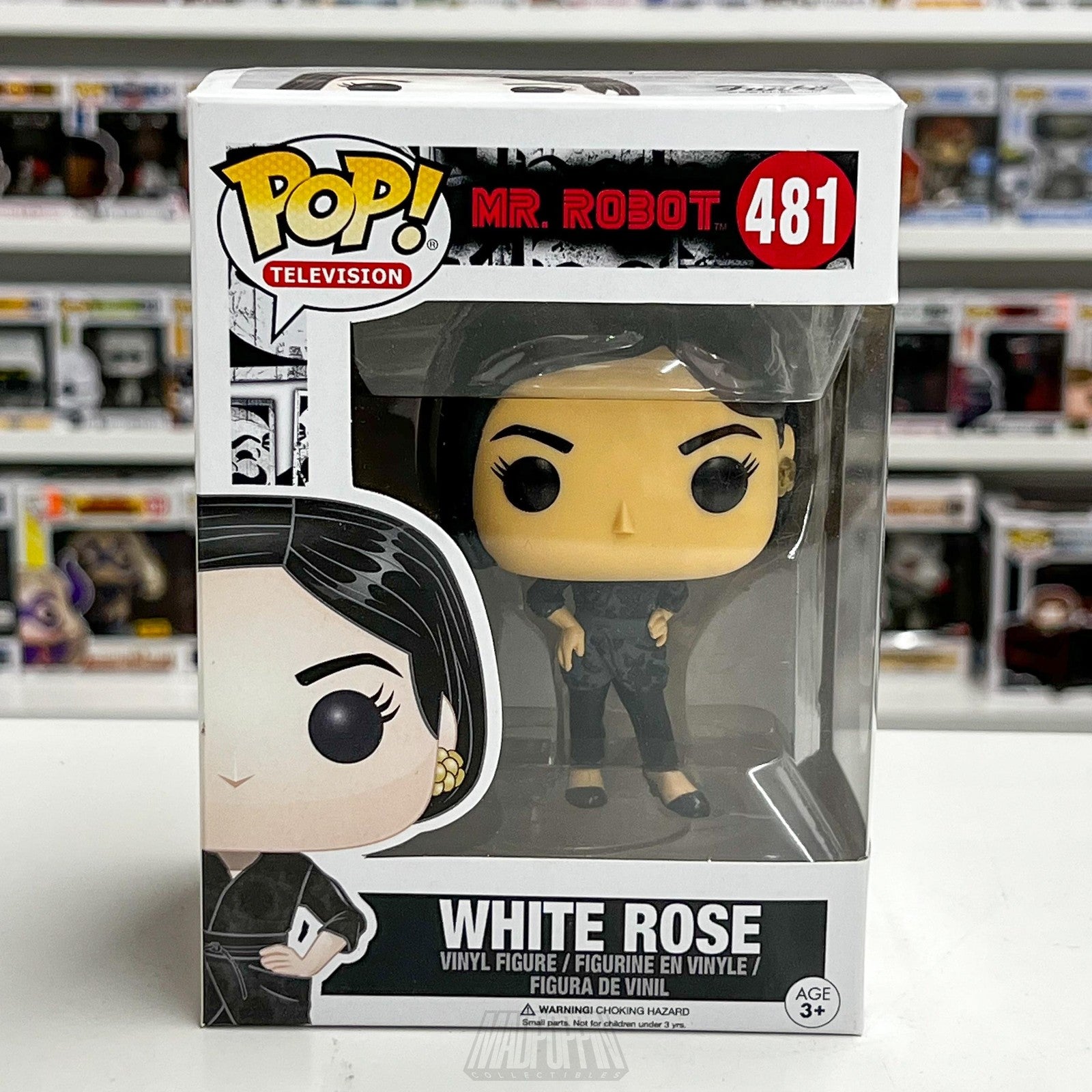 Funko Pop Mr. Robot White Rose 481 Vinyl Figure TV Collectible New in Box Gift