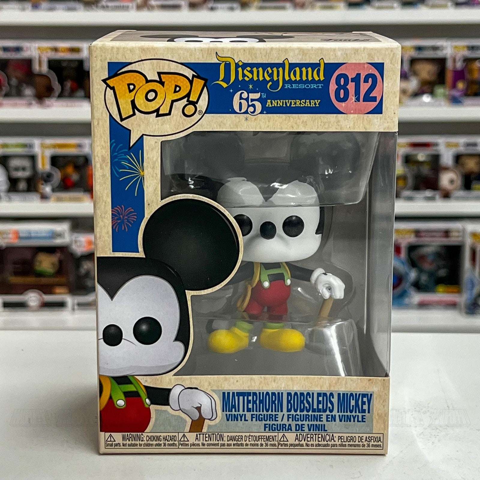 Funko Pop Disney Disneyland 65th Matterhorn Bobsleds Mickey #812 Vinyl Figure