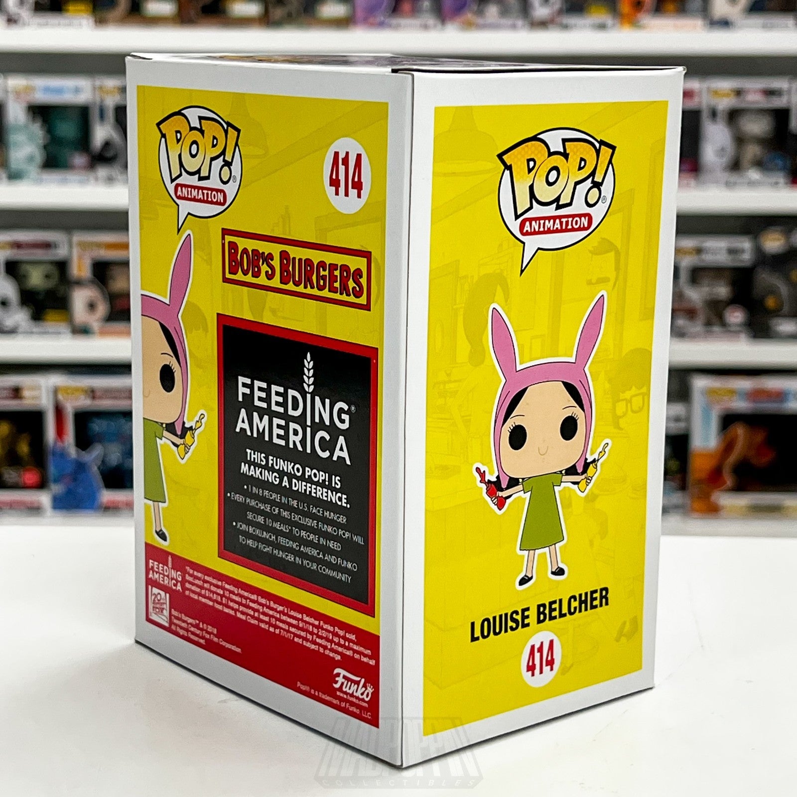 Funko Pop Animation Bobs Burgers Louise Belcher Ketchup Mustard BoxLunch 414 Toy4