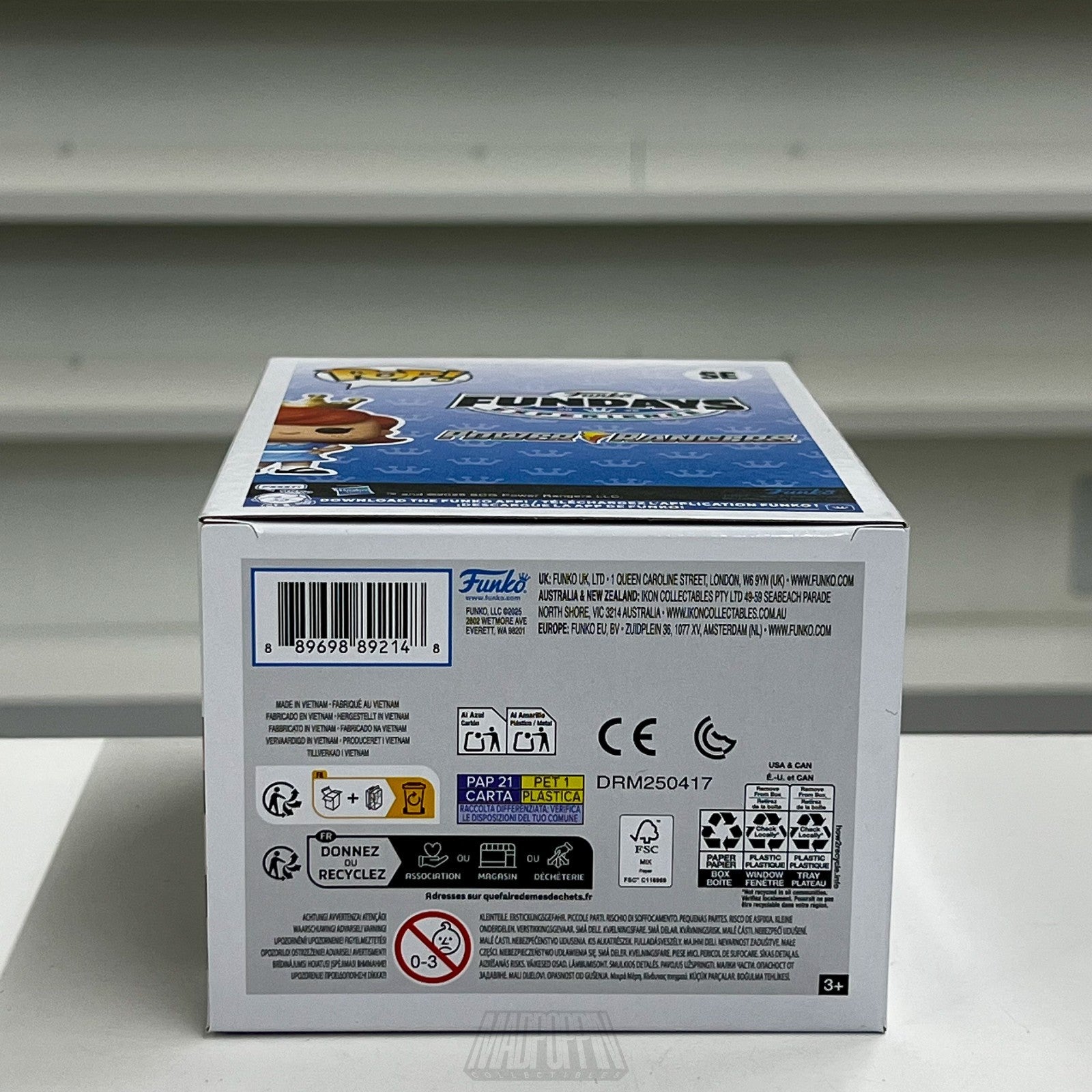 Funko Pop Fundays Franny Mighty Morphin Pink Ranger Metallic Show 100 PCS MMPR