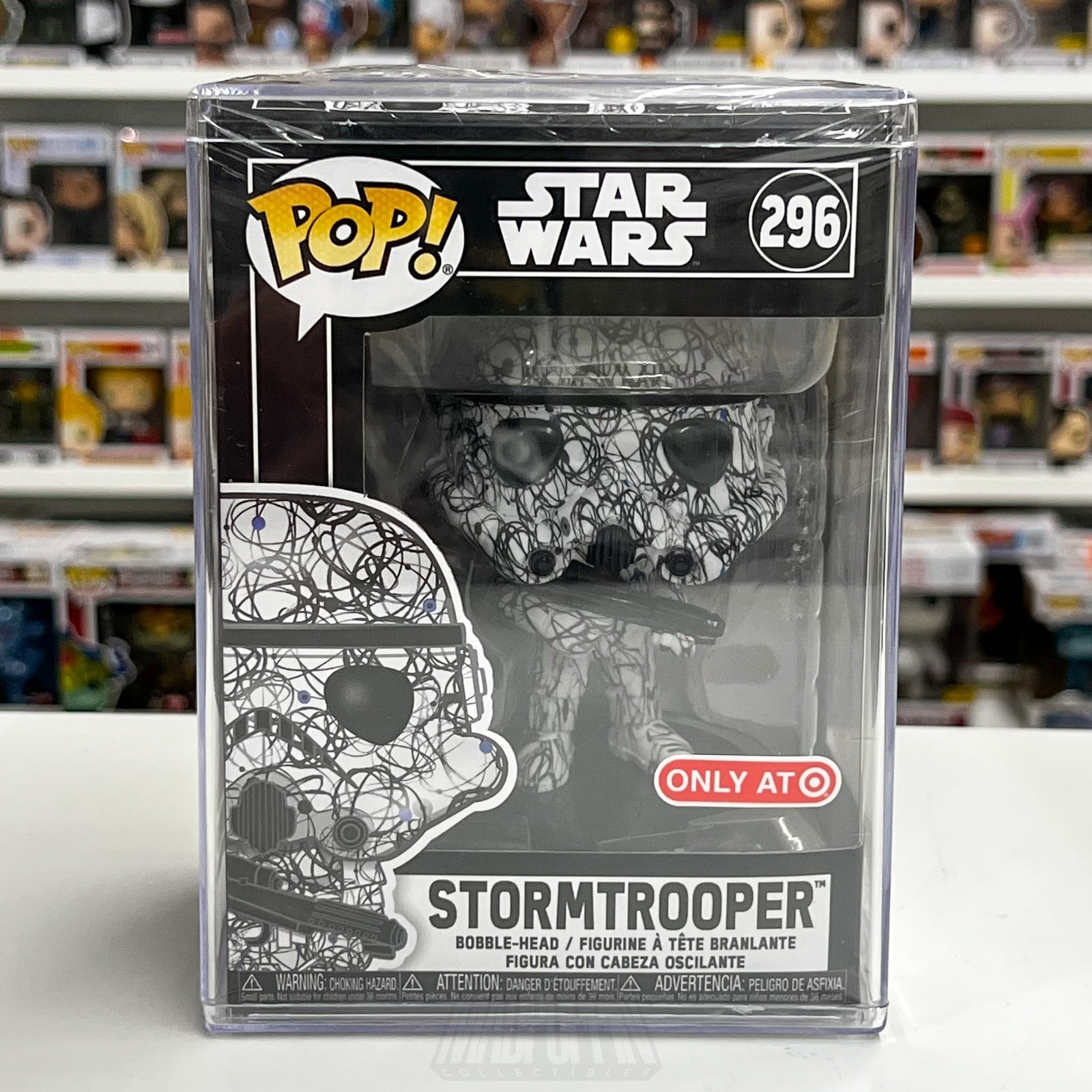 Funko Pop Star Wars Imperial Stormtrooper Futura Target 296 Empire Toy Figure0