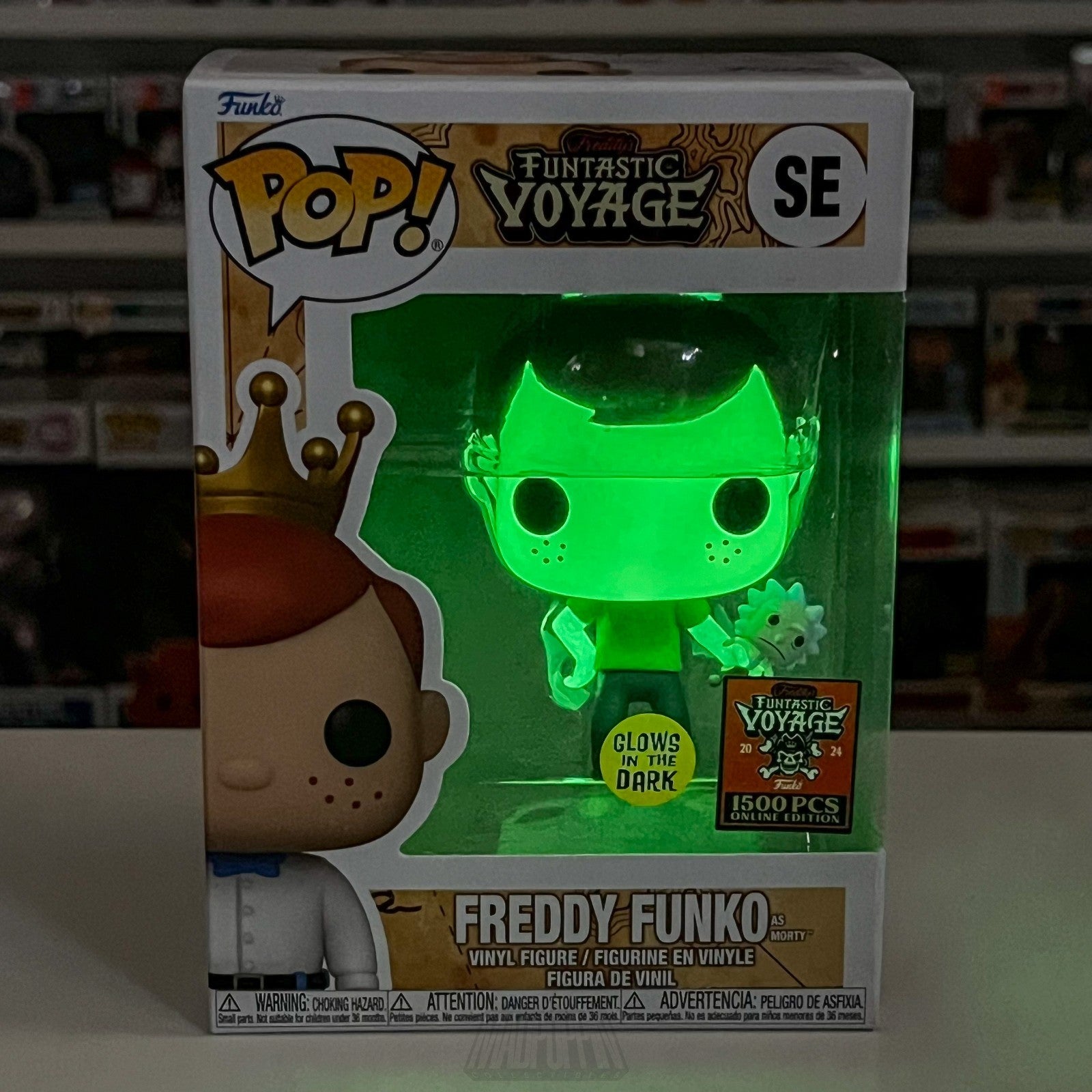 Funko Pop Fundays Funtastic Voyage Freddy Toxic Morty Glow Holding Rick 1500 PCS