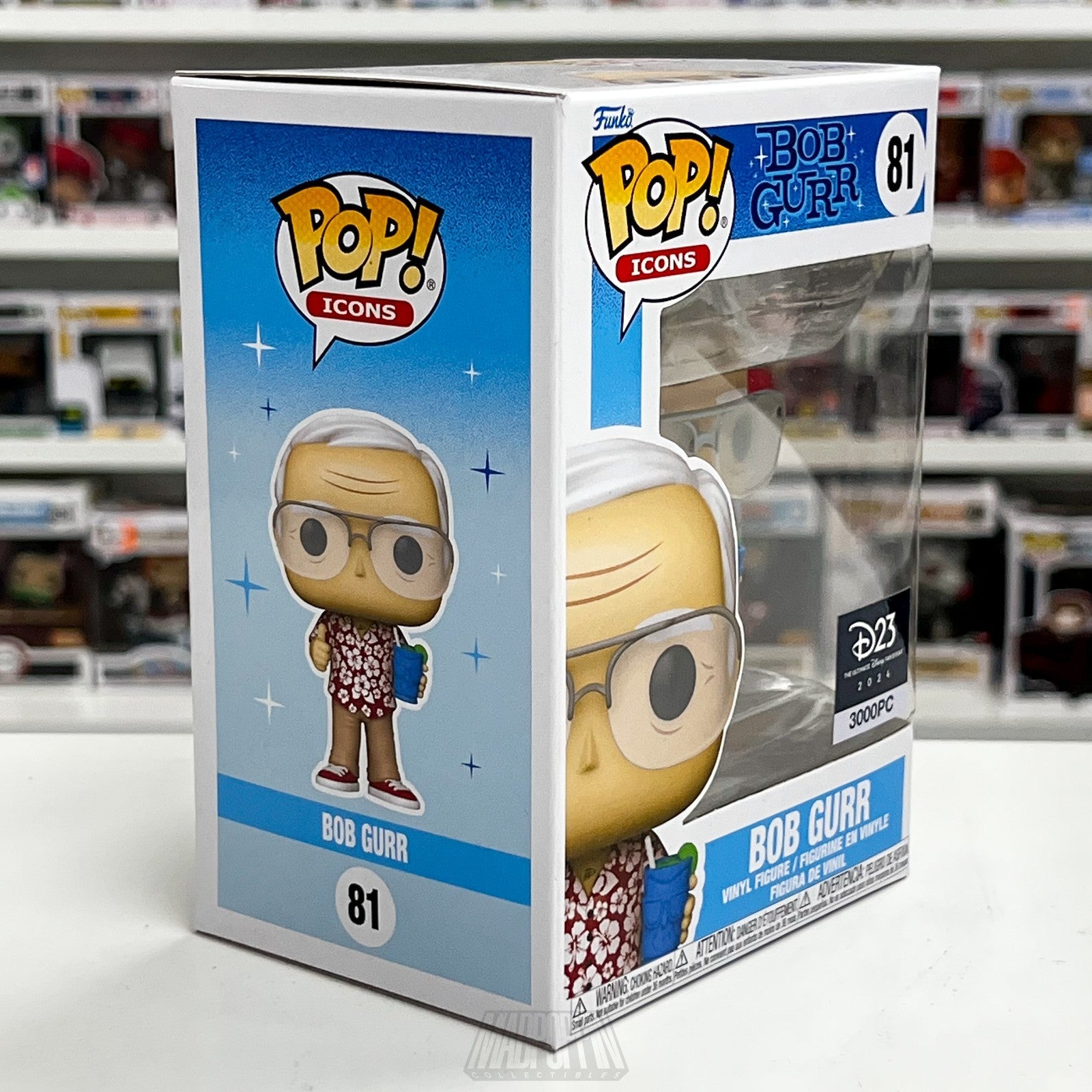Funko Pop Icons Bob Gurr Imagineer Disney D23 Expo 2024 Exclusive LE 3000pc Tiki