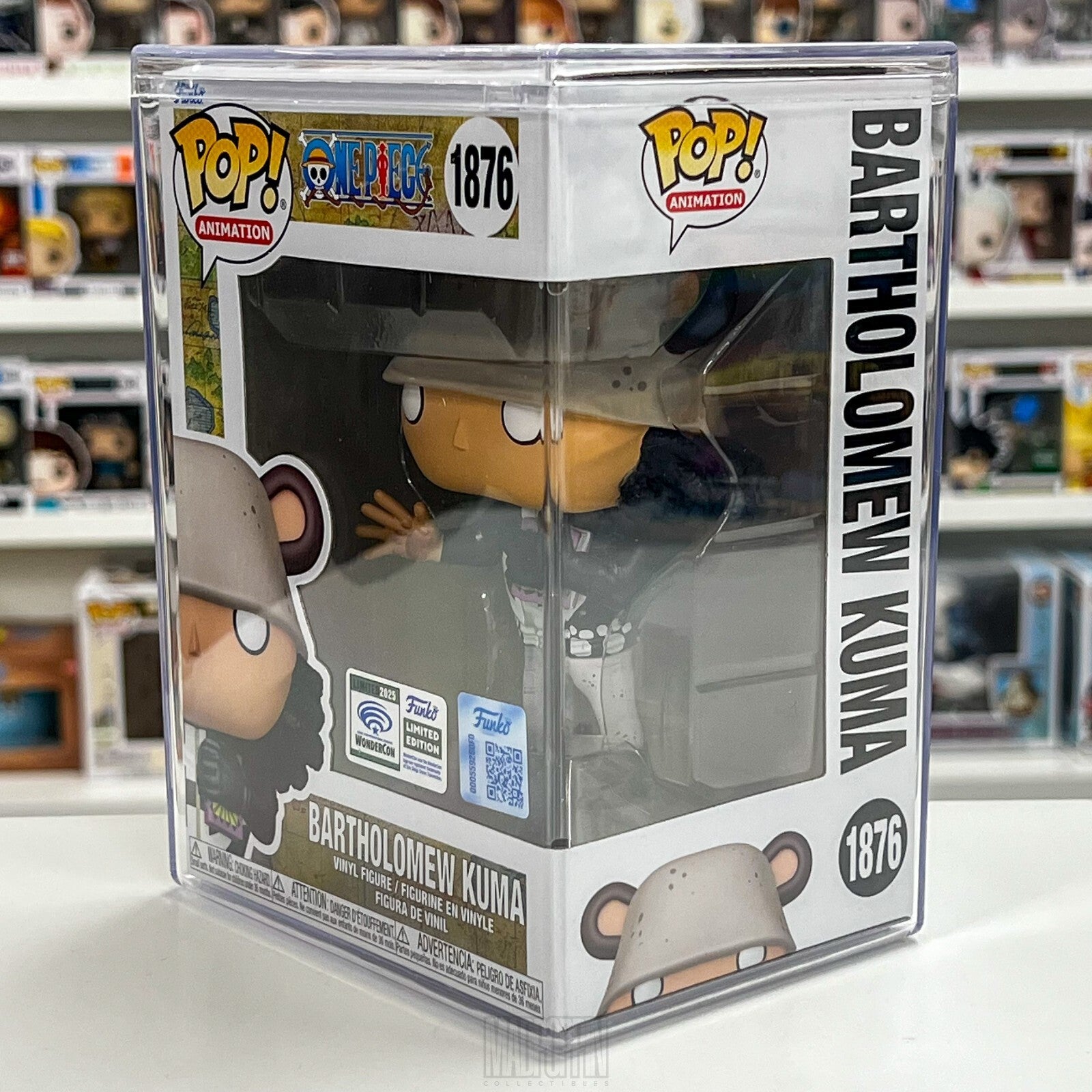 Funko Pop Anime One Piece Bartholomew Kuma WonderCon 2025 Official Sticker 1876