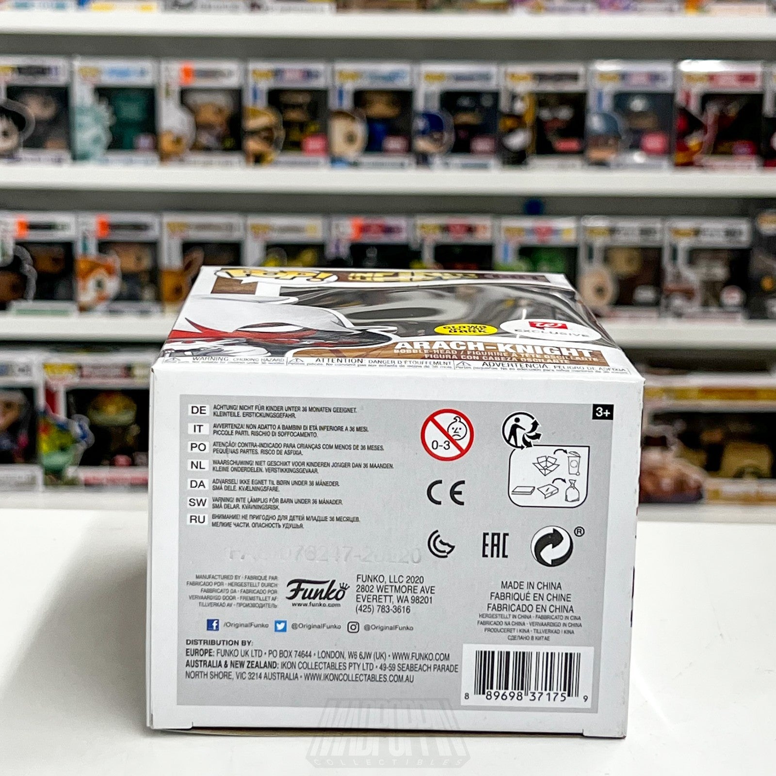 Funko Pop Marvel Infinity Warps ArachKnight Glow Walgreens 681 Toy Vinyl Figure8