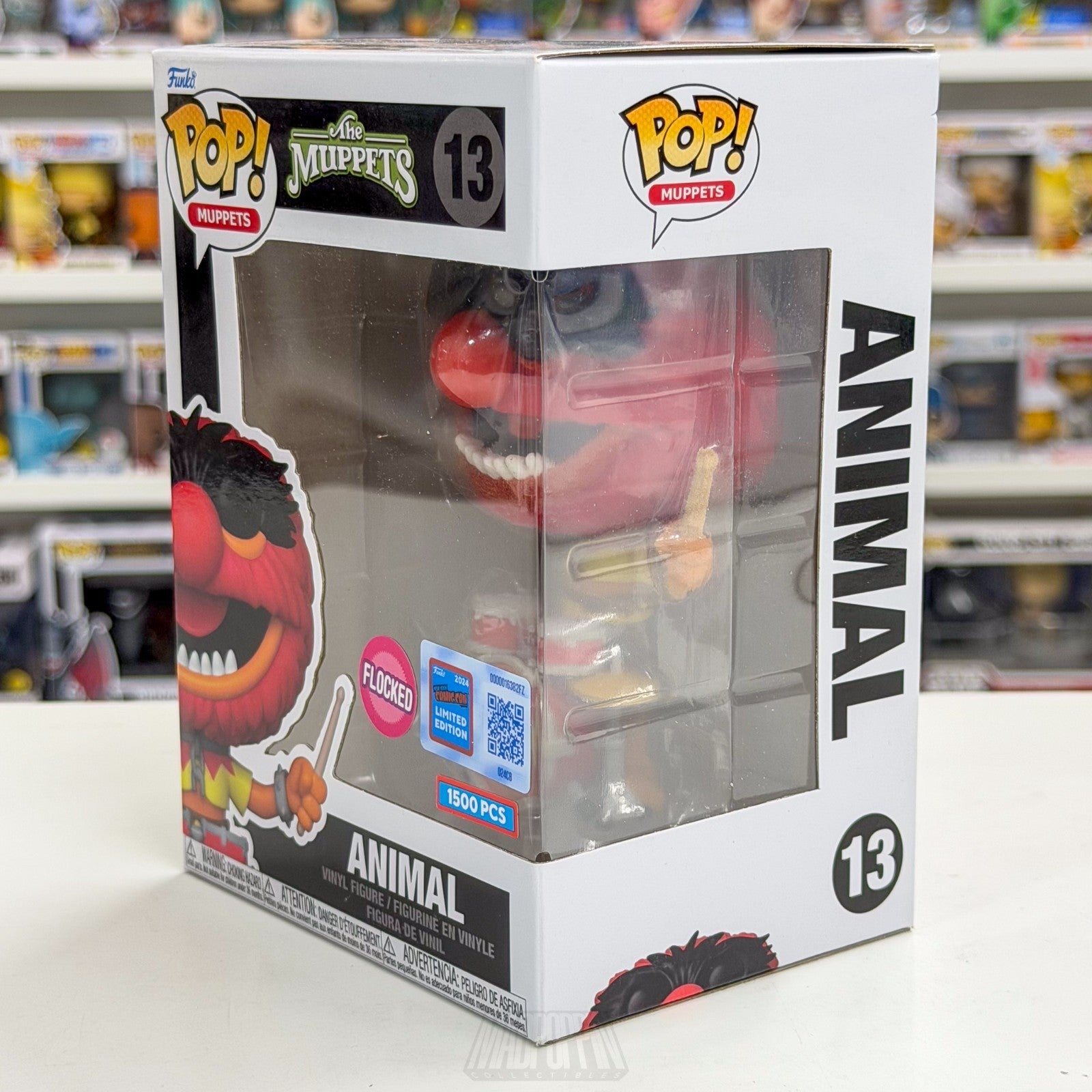Funko Pop Muppets Animal Flocked NYCC Official Sticker 1500 PCS 13 Vinyl Figure1
