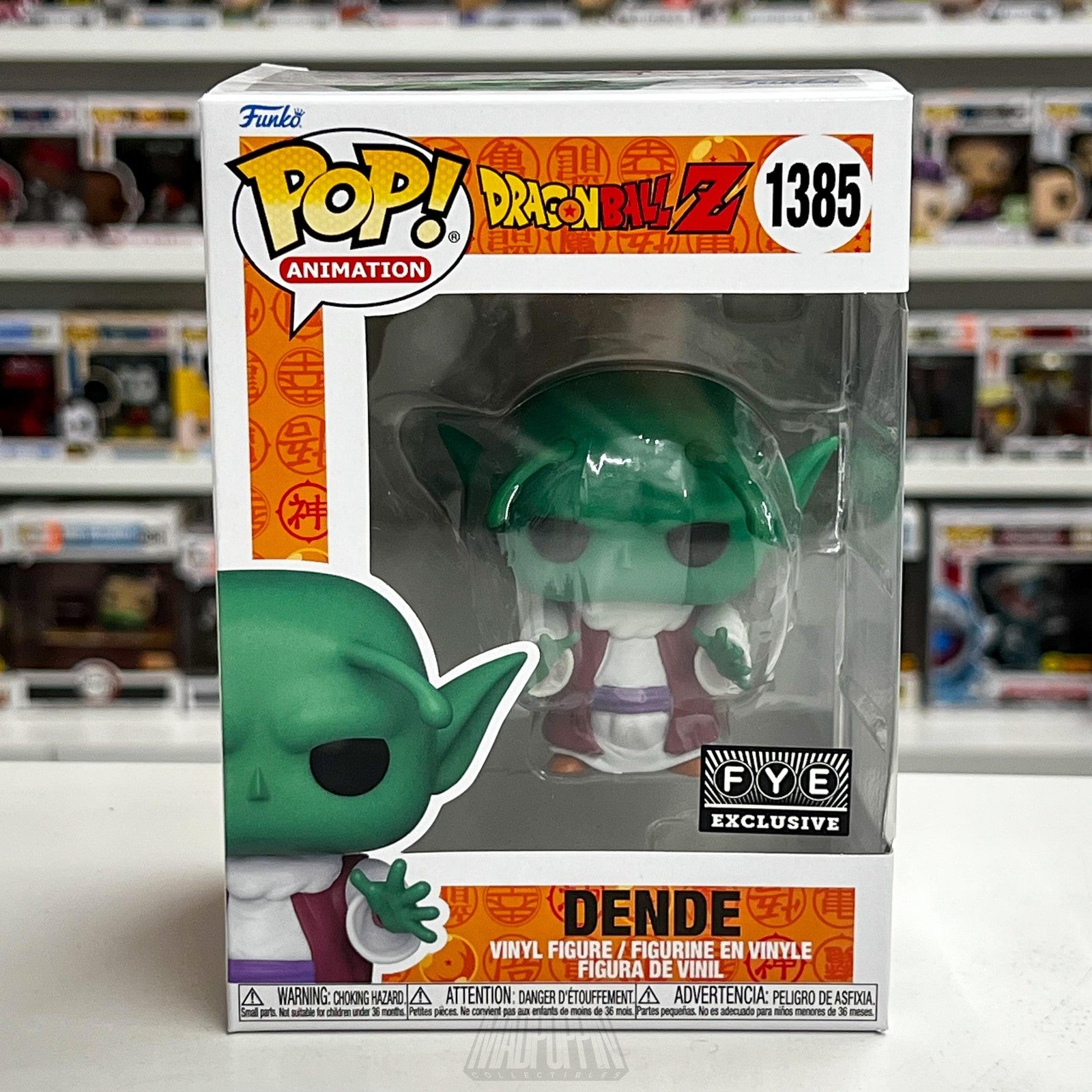 Funko Pop Animation Dragon Ball Z Dende #1385 FYE Exclusive Vinyl Figure New