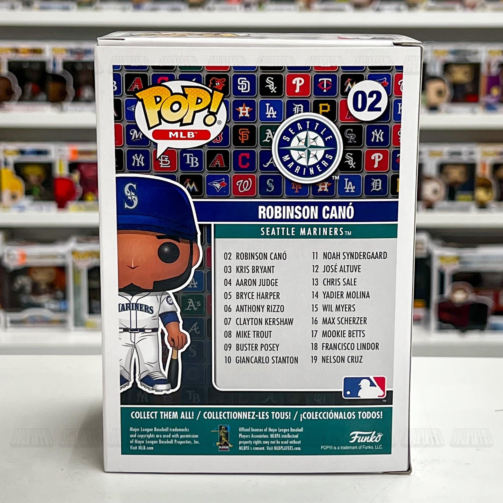 Funko Pop MLB Robinson Cano Seattle Mariners 02 Vinyl Figure Baseball NIB Mint