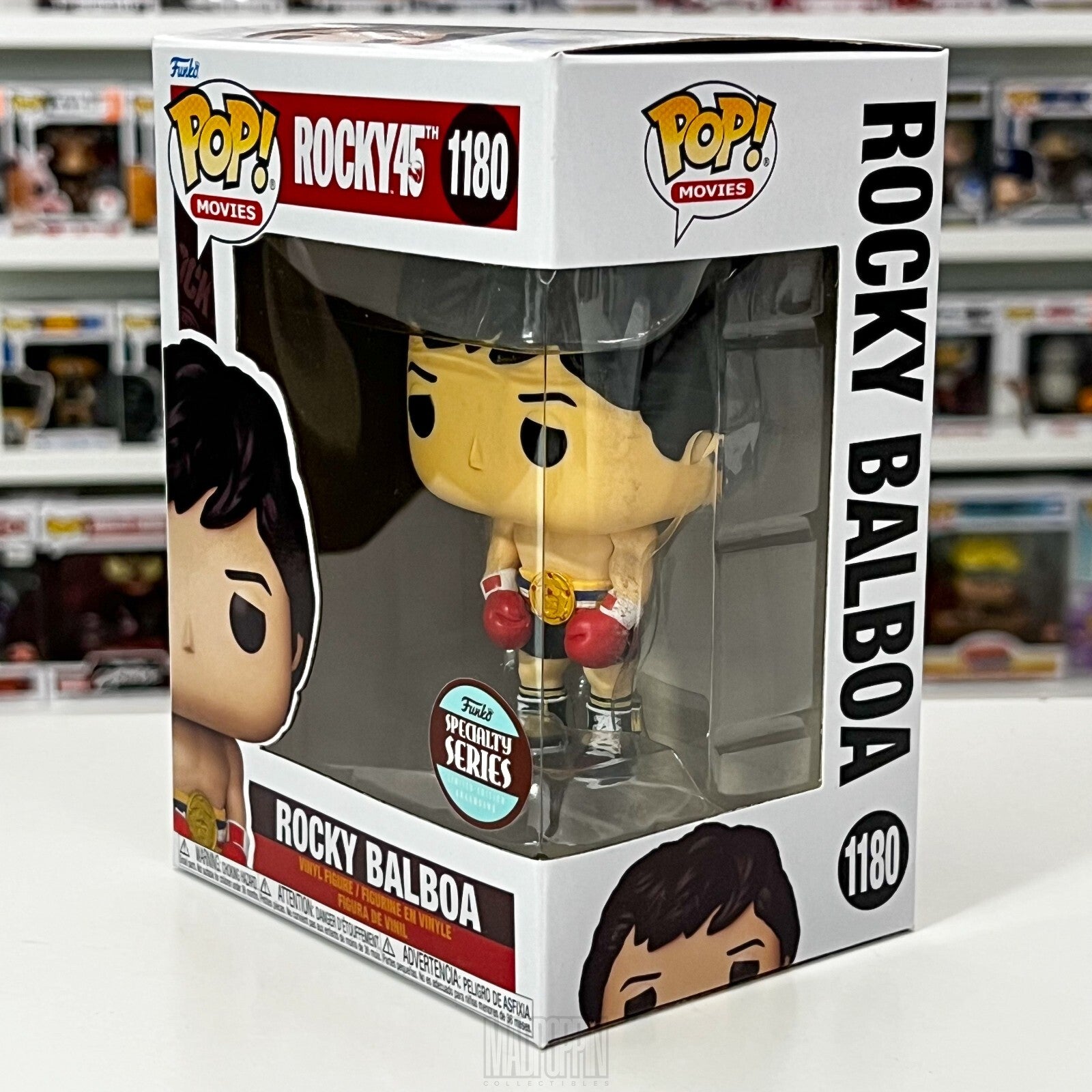 Funko Pop Movies Rocky Balboa w/Championship Belt Specialty Series Boxing 1180