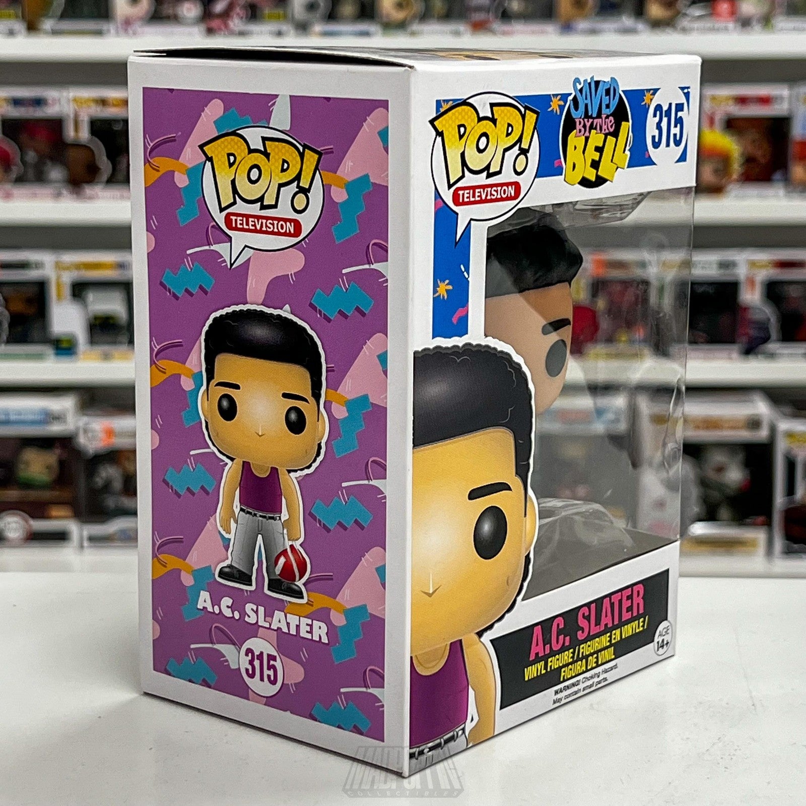 Funko Pop Saved By The Bell A.C. Slater 315 TV Vinyl Figure Collectible Boxed