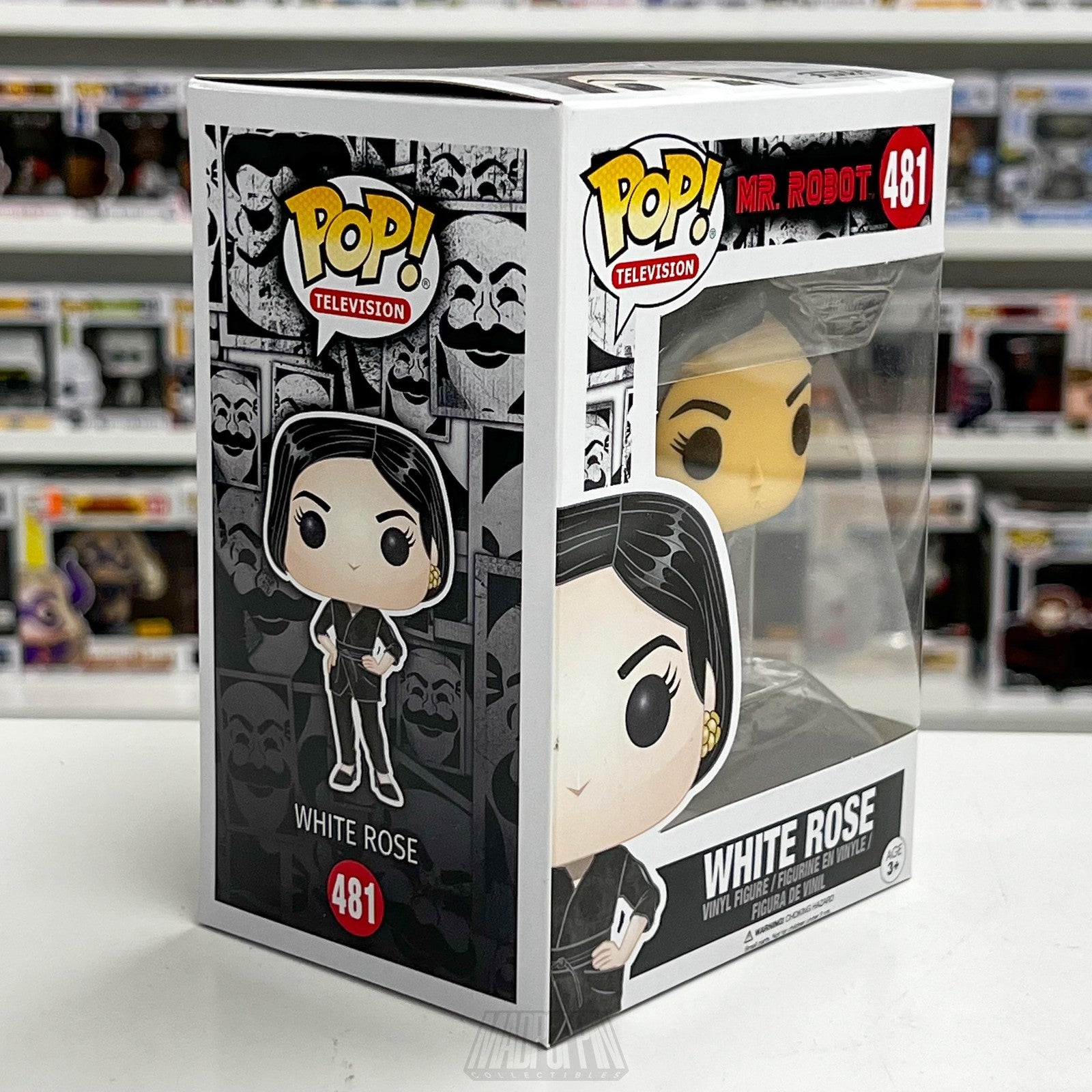 Funko Pop Mr. Robot White Rose 481 Vinyl Figure TV Collectible New in Box Gift