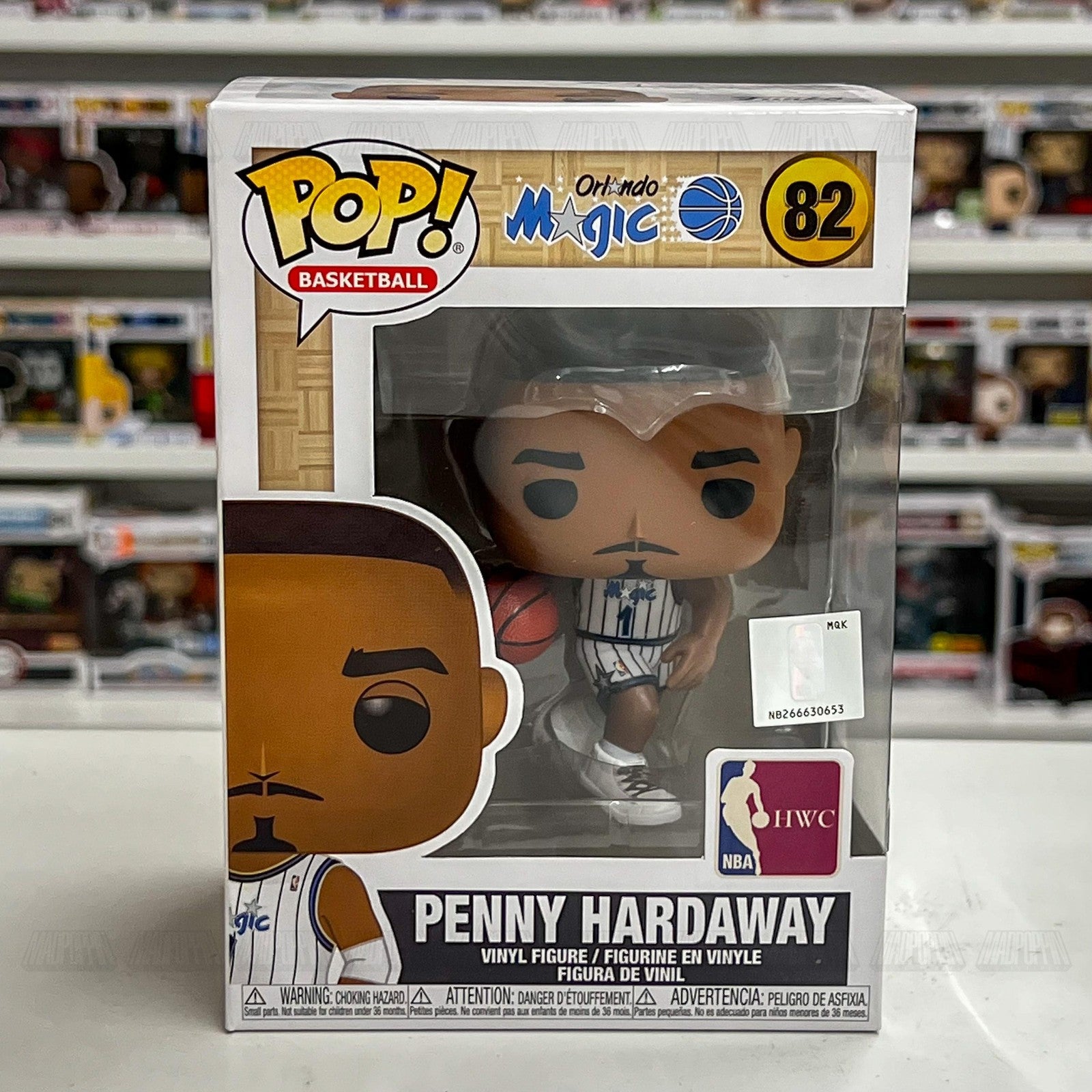 Funko Pop NBA Penny Hardaway 82 Orlando Magic Hardwood Classics Vinyl Figure New