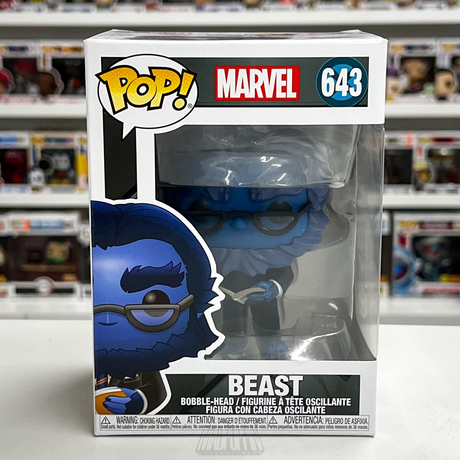 Funko Pop Marvel Beast 643 X-Men The Last Stand Figure New In Box Bobble-Head