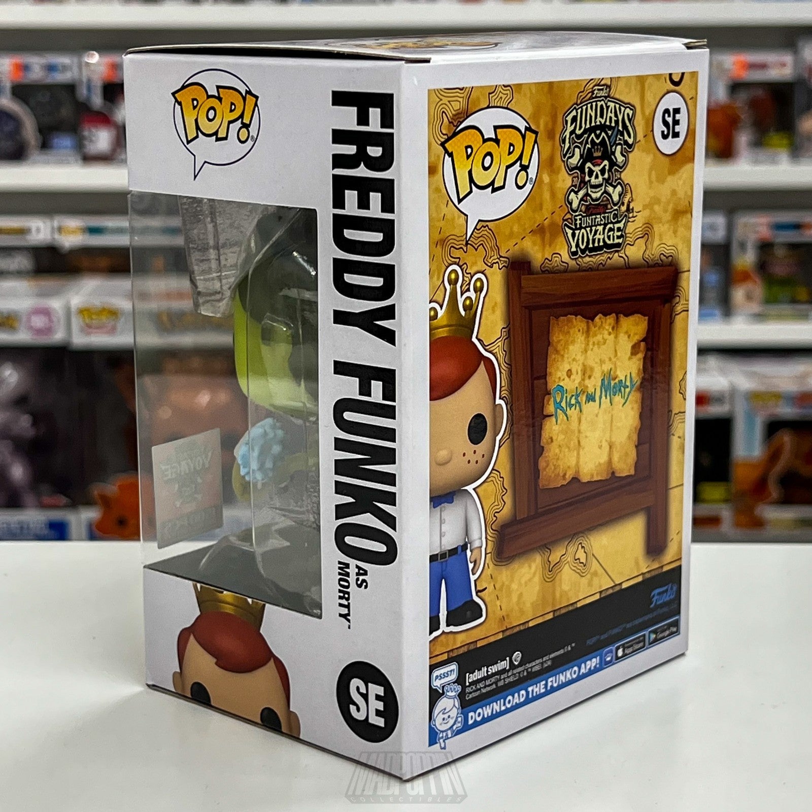 Funko Pop Fundays Funtastic Voyage Freddy Toxic Morty Glow Holding Rick 1500 PCS